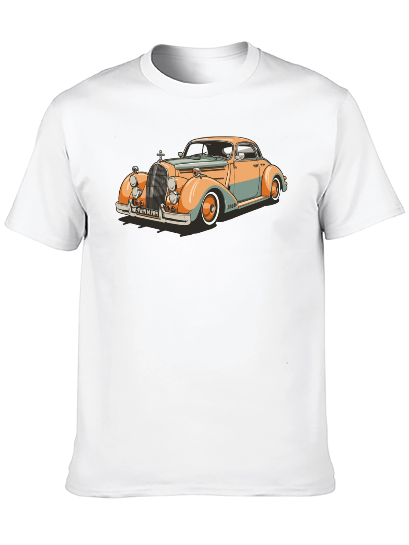 Classic Car Graphic T-Shirt - Retro Style