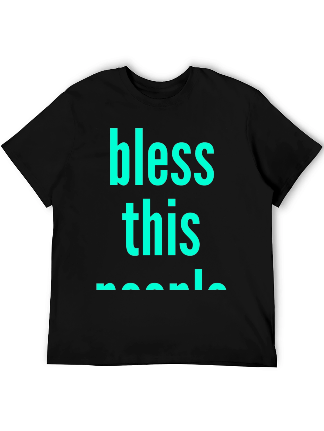 Bless This People Graphic Tee - Black