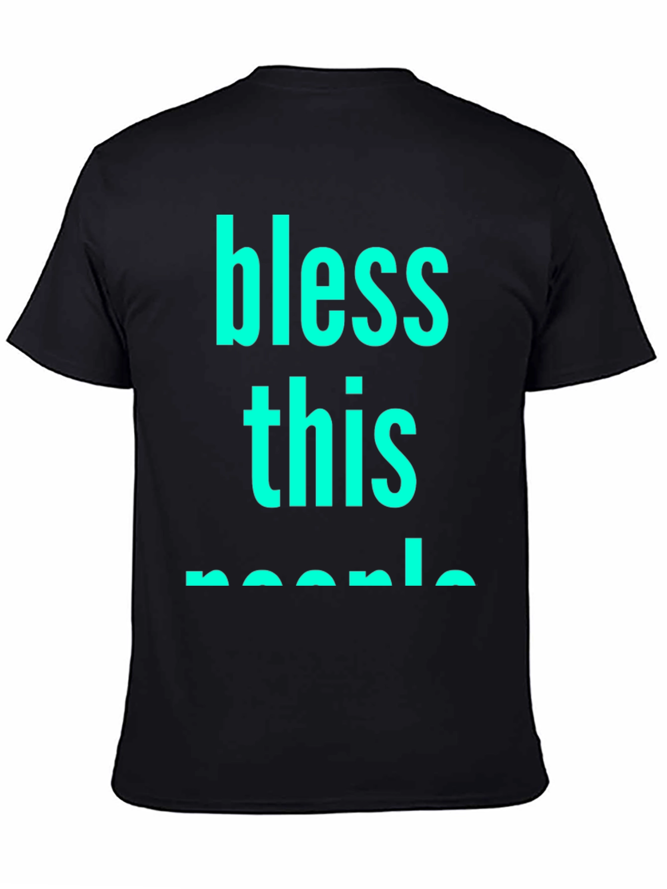 Bless This People Graphic Tee - Black