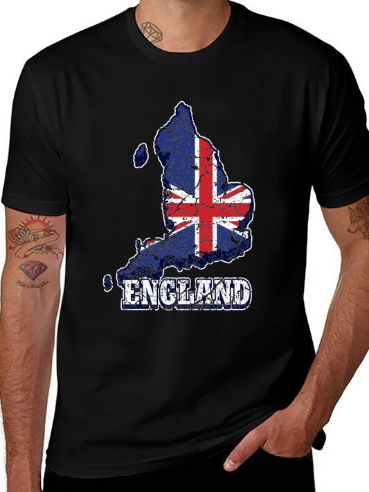 England Flag Map T-Shirt