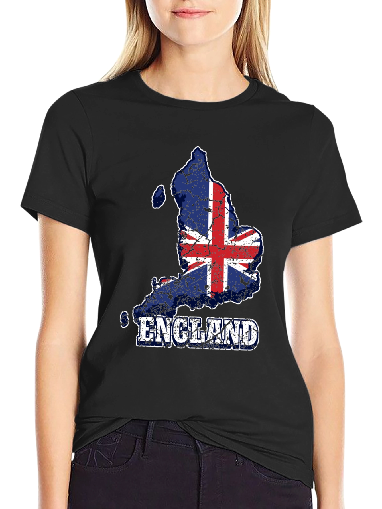England Flag Map T-Shirt