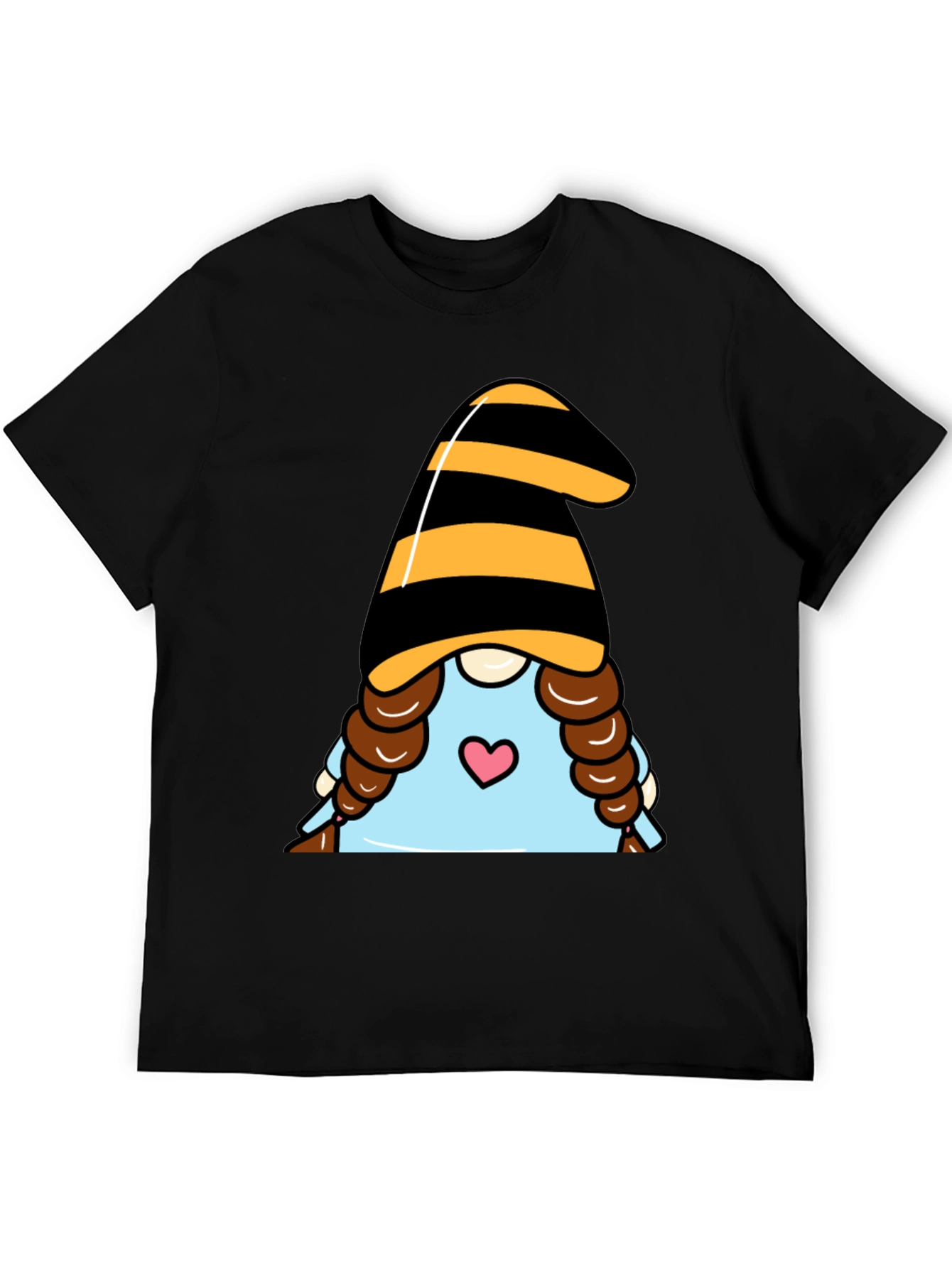 Gnome Valentines Day T-Shirt - Black