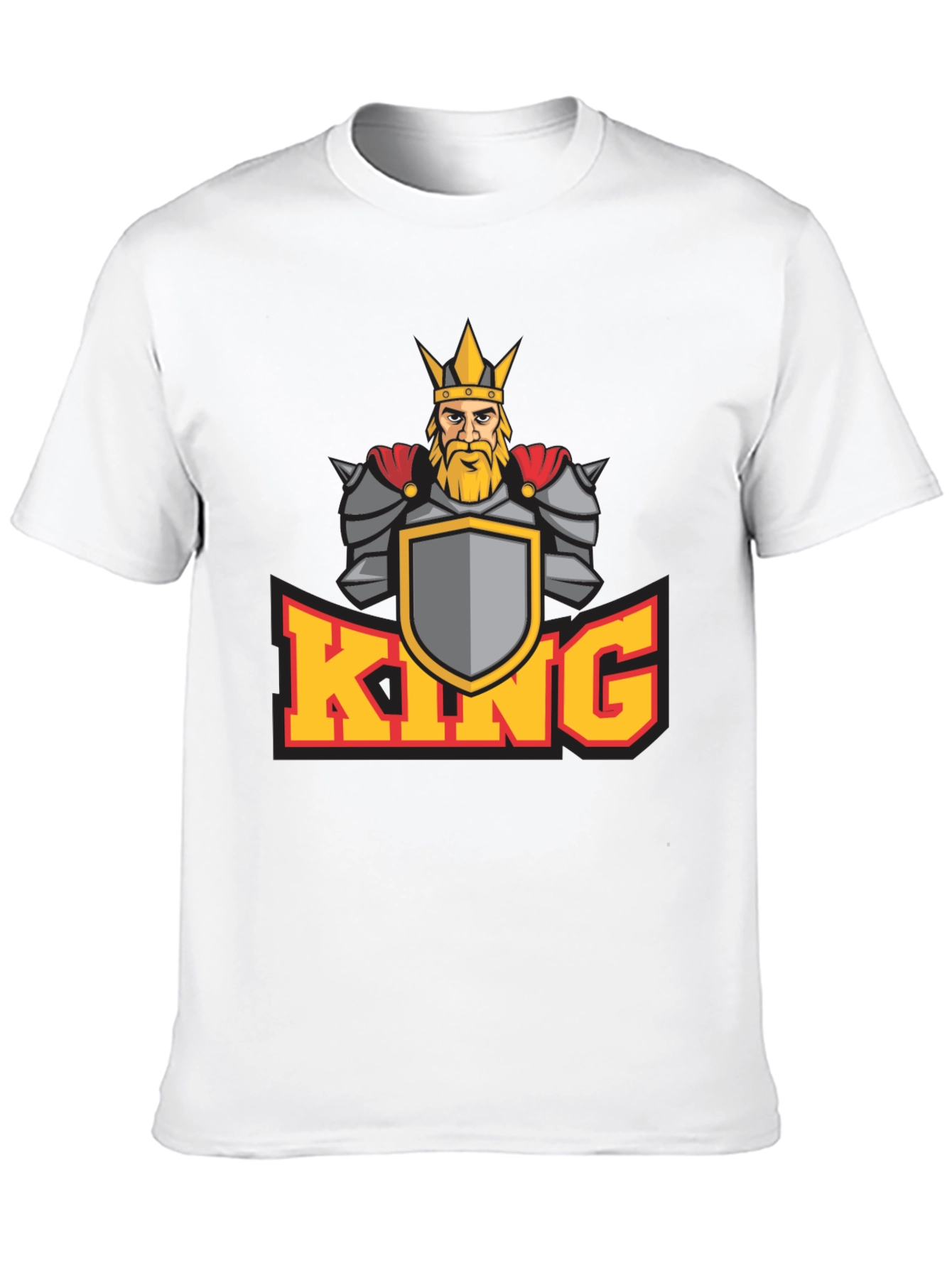 King Graphic T-Shirt - Medieval Warrior Design