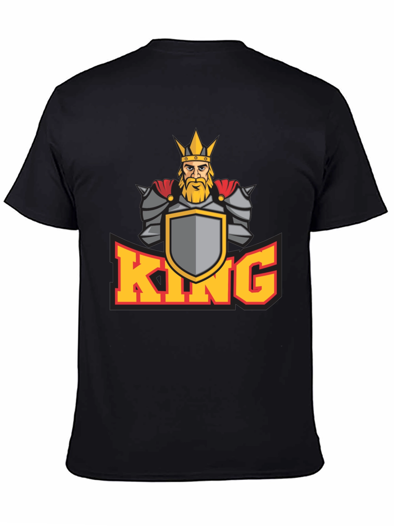 King Graphic T-Shirt - Medieval Warrior Design