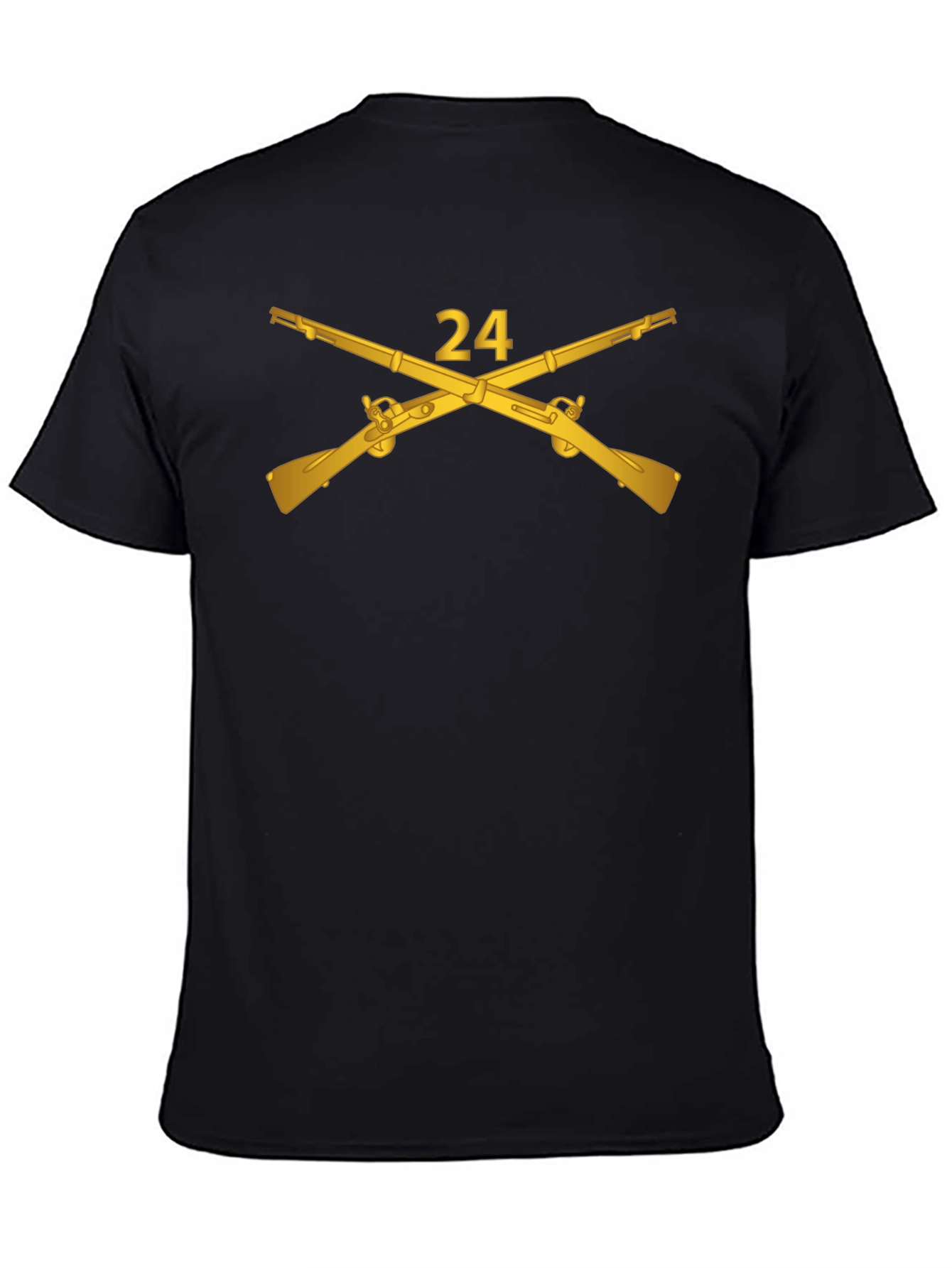24 Crossed Rifles Graphic Tee - Black
