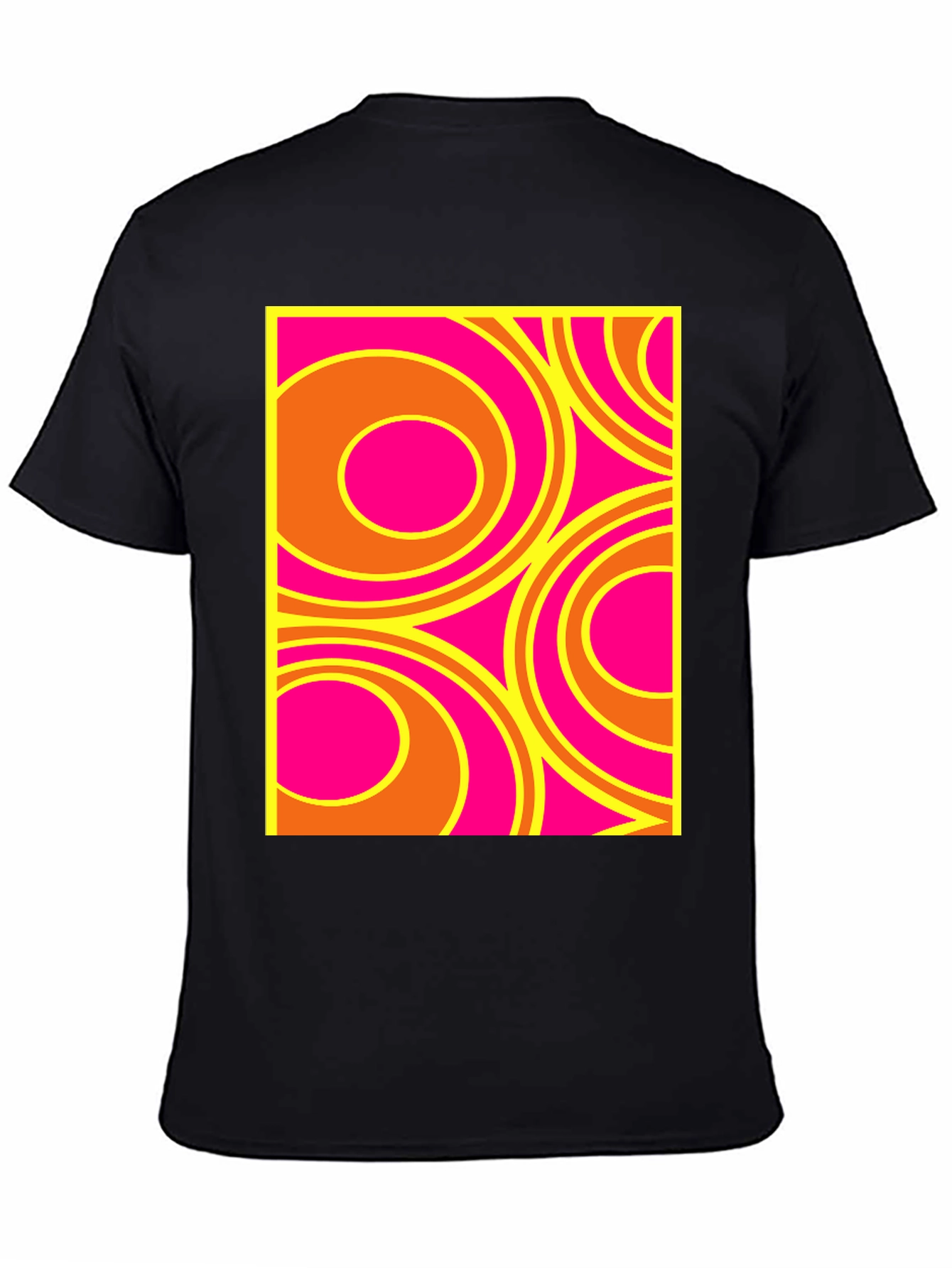 Retro Circle Pattern T-Shirt - Bold Graphic Tee