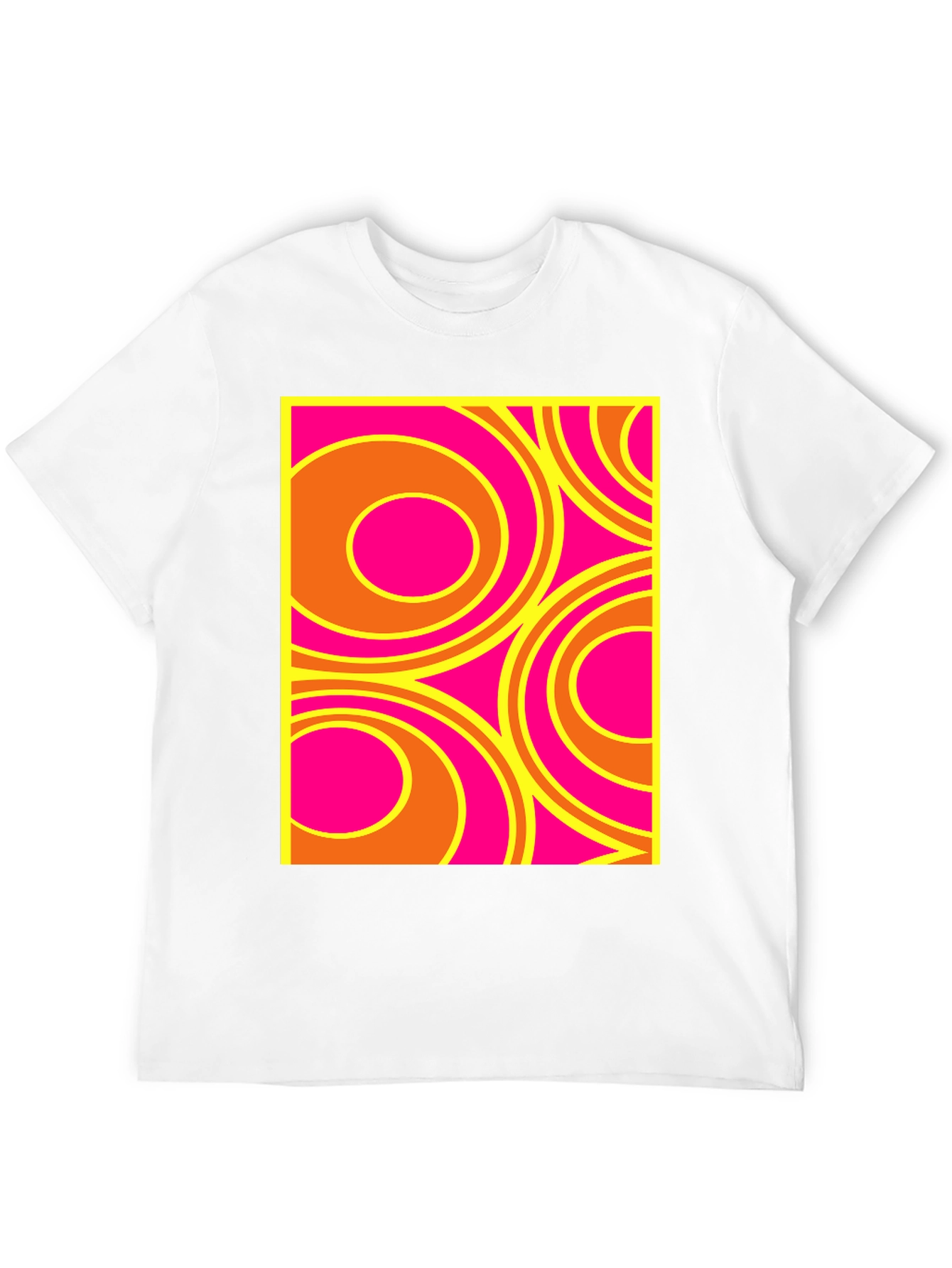 Retro Circle Pattern T-Shirt - Bold Graphic Tee