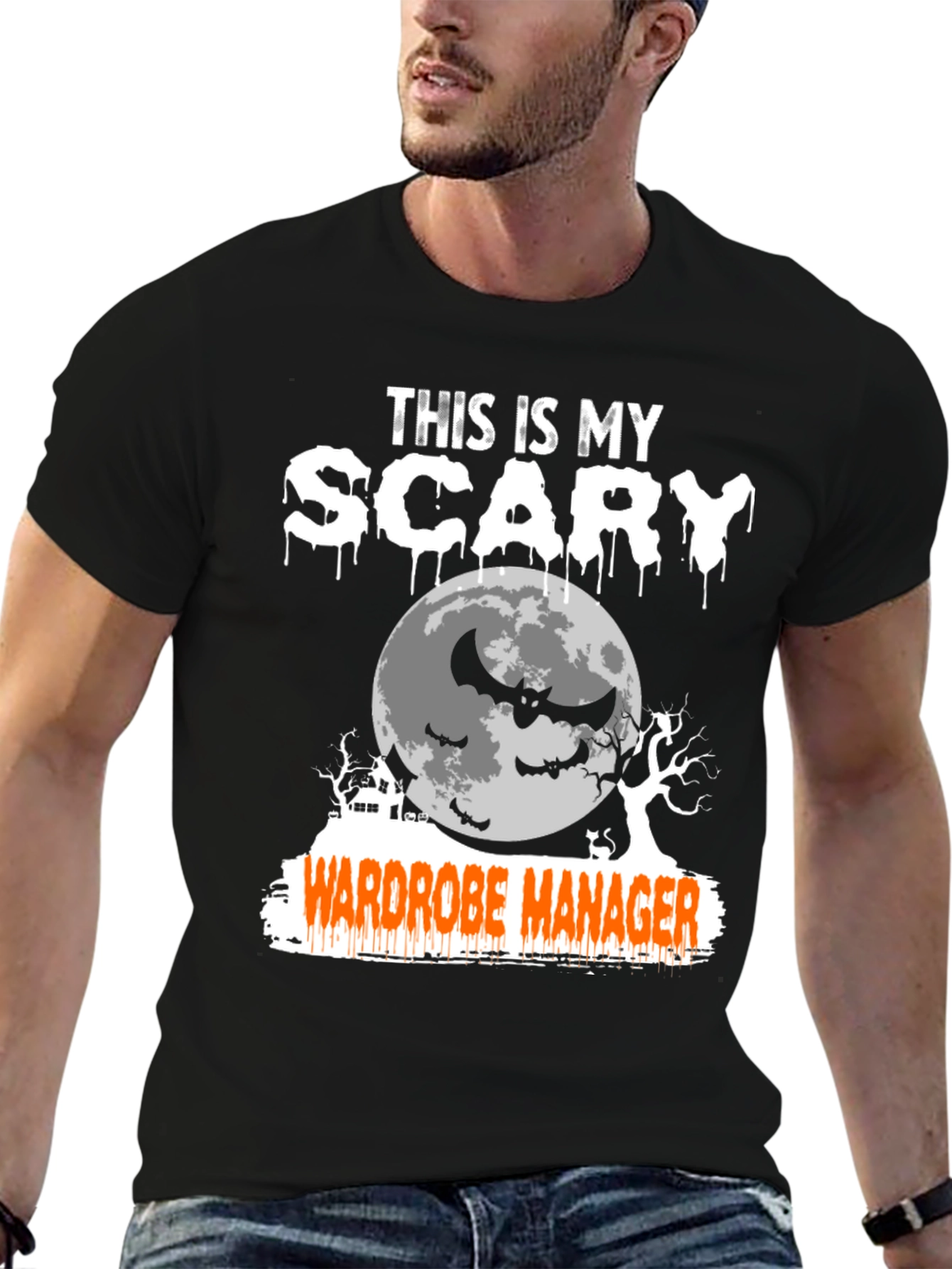 Scary Wardrobe Manager Halloween T-Shirt