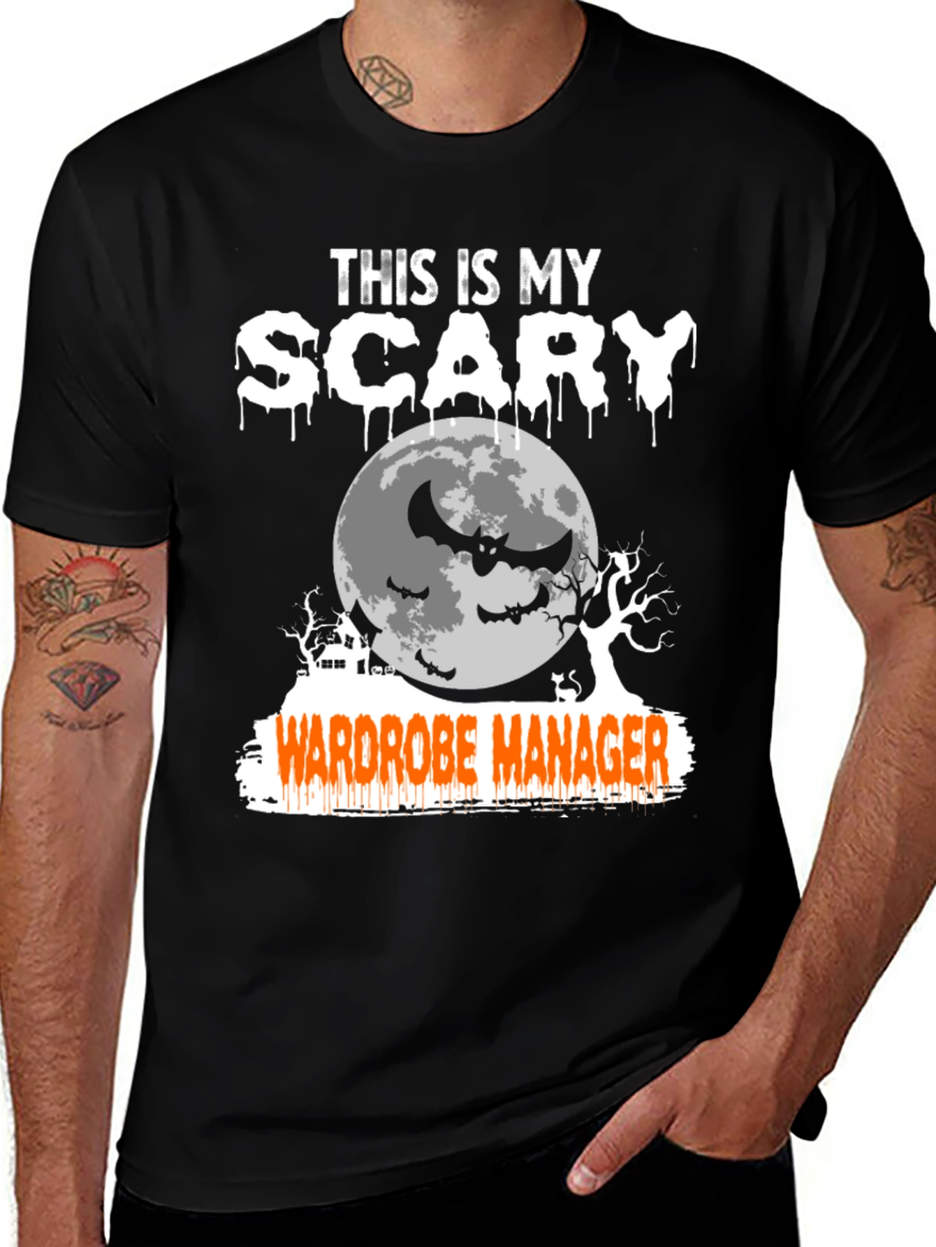 Scary Wardrobe Manager Halloween T-Shirt