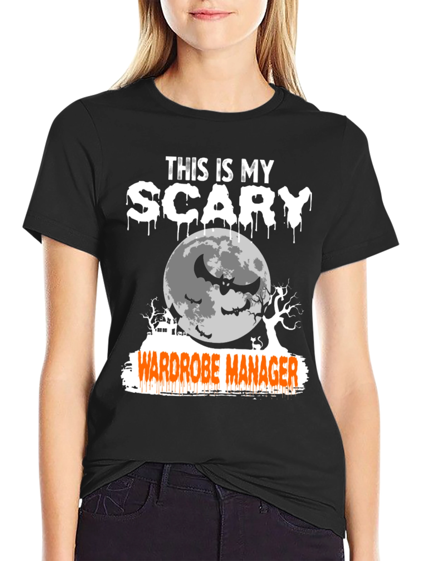 Scary Wardrobe Manager Halloween T-Shirt