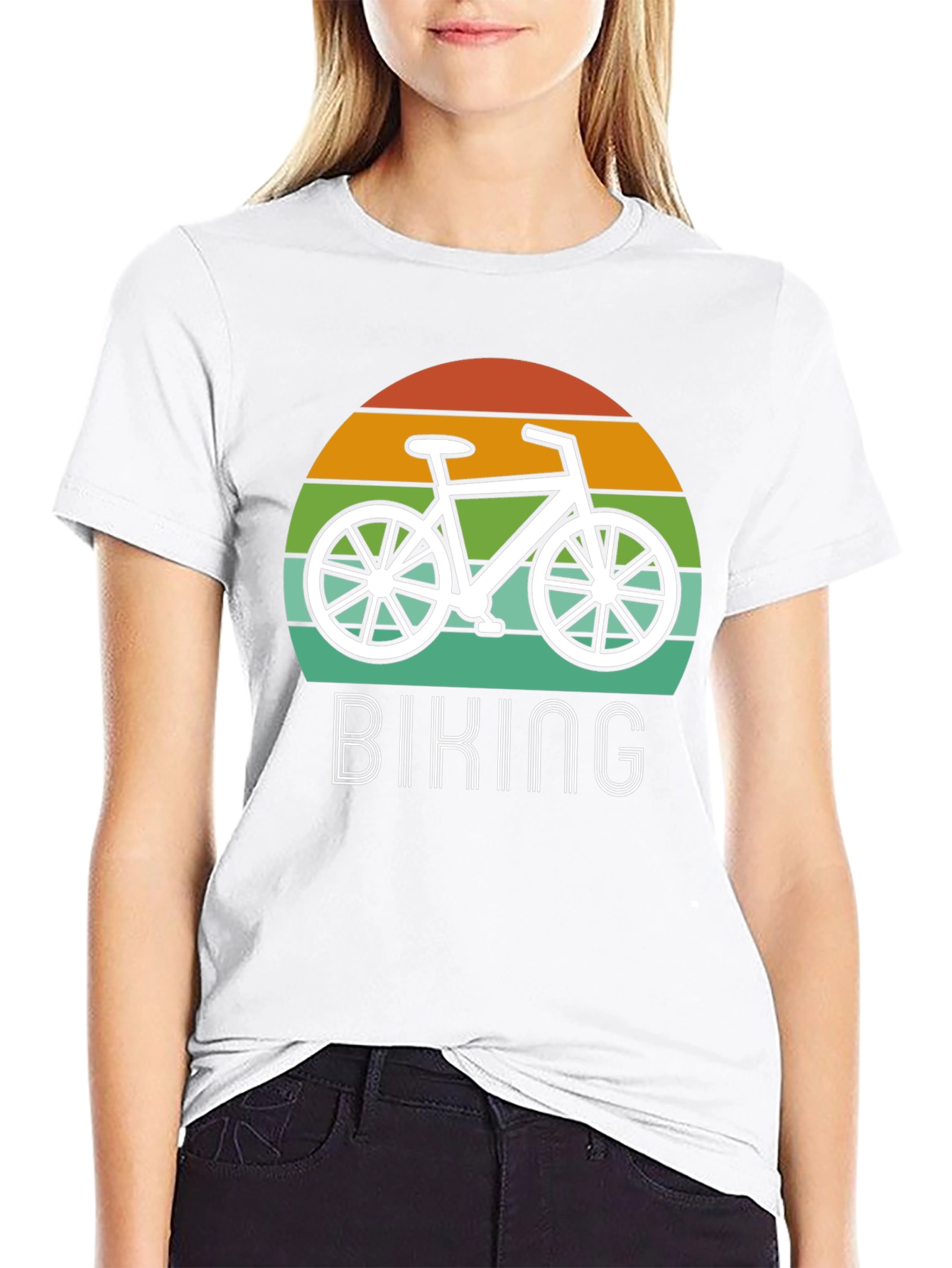 Retro Biking T-Shirt - Black Graphic Tee