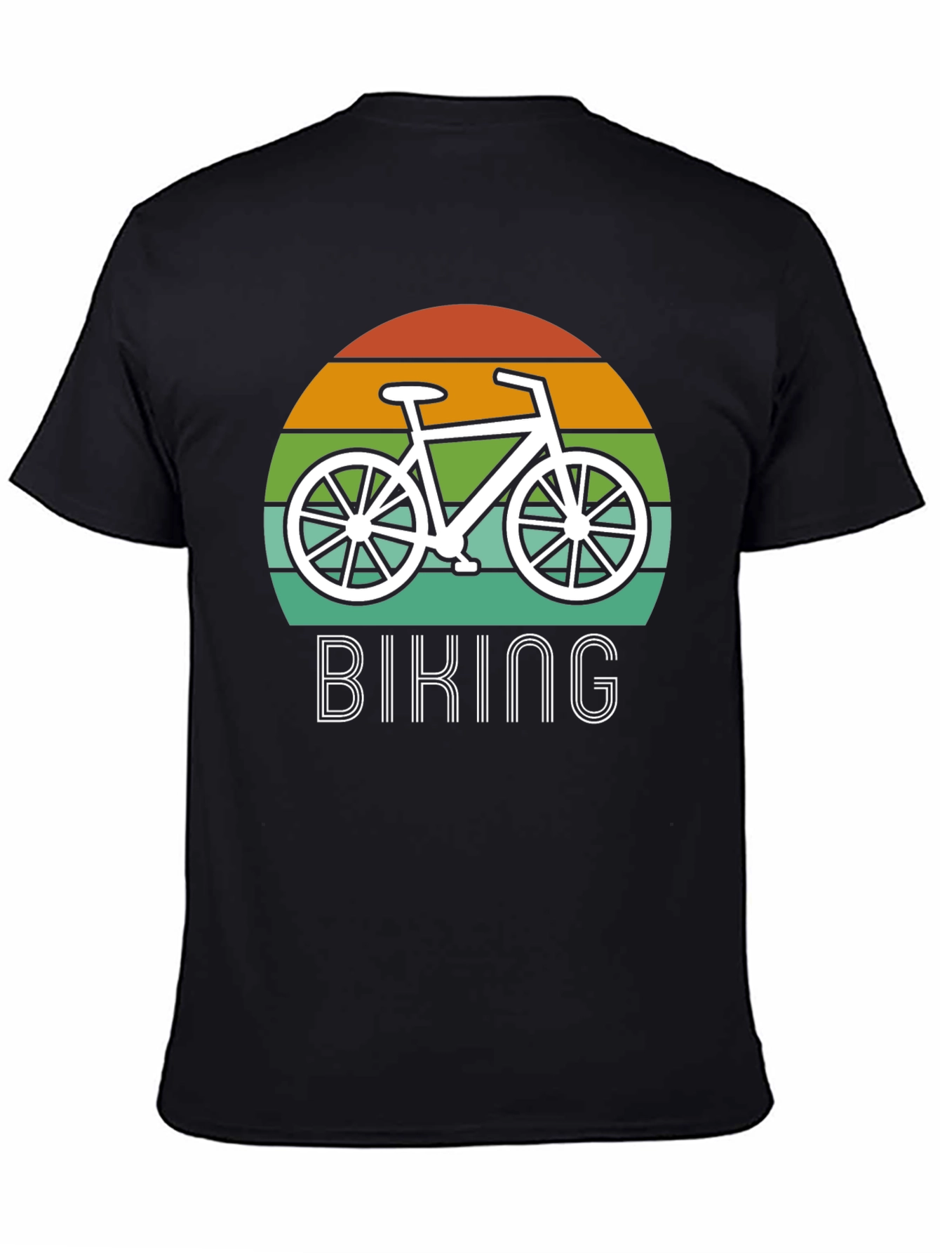 Retro Biking T-Shirt - Black Graphic Tee