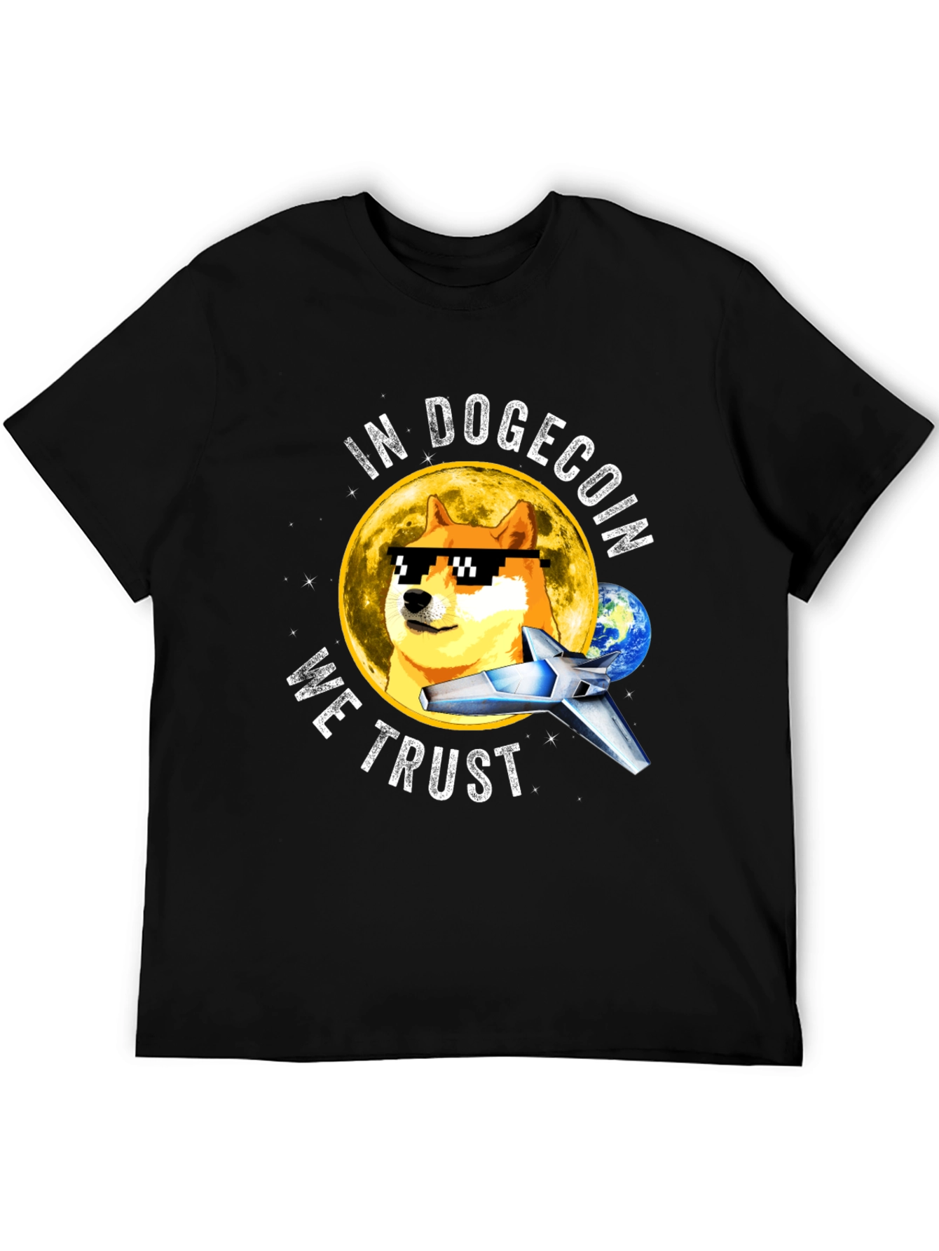 In Dogecoin We Trust Black T-Shirt