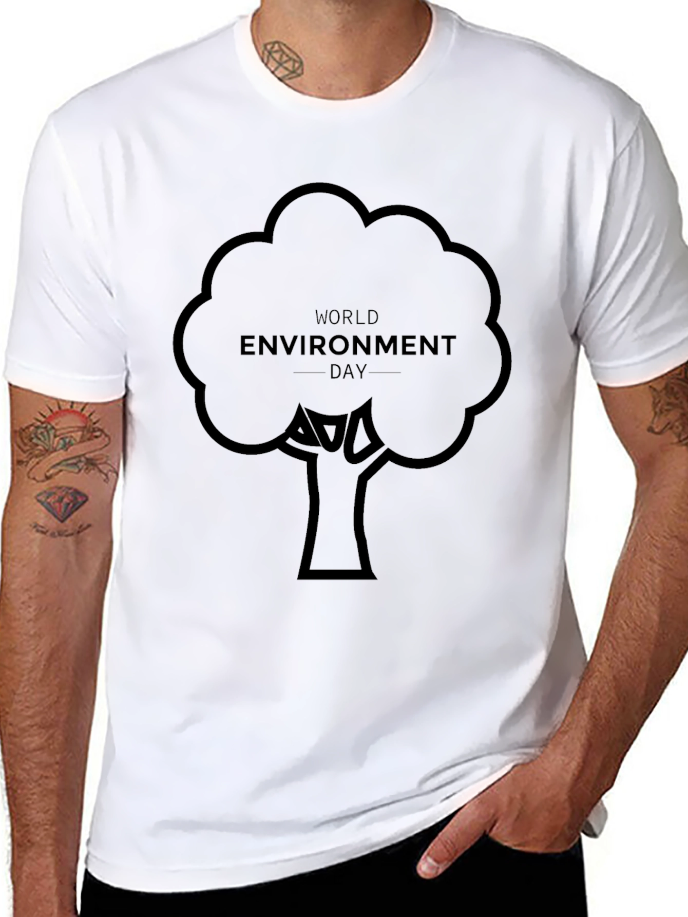 World Environment Day Graphic Black T-Shirt