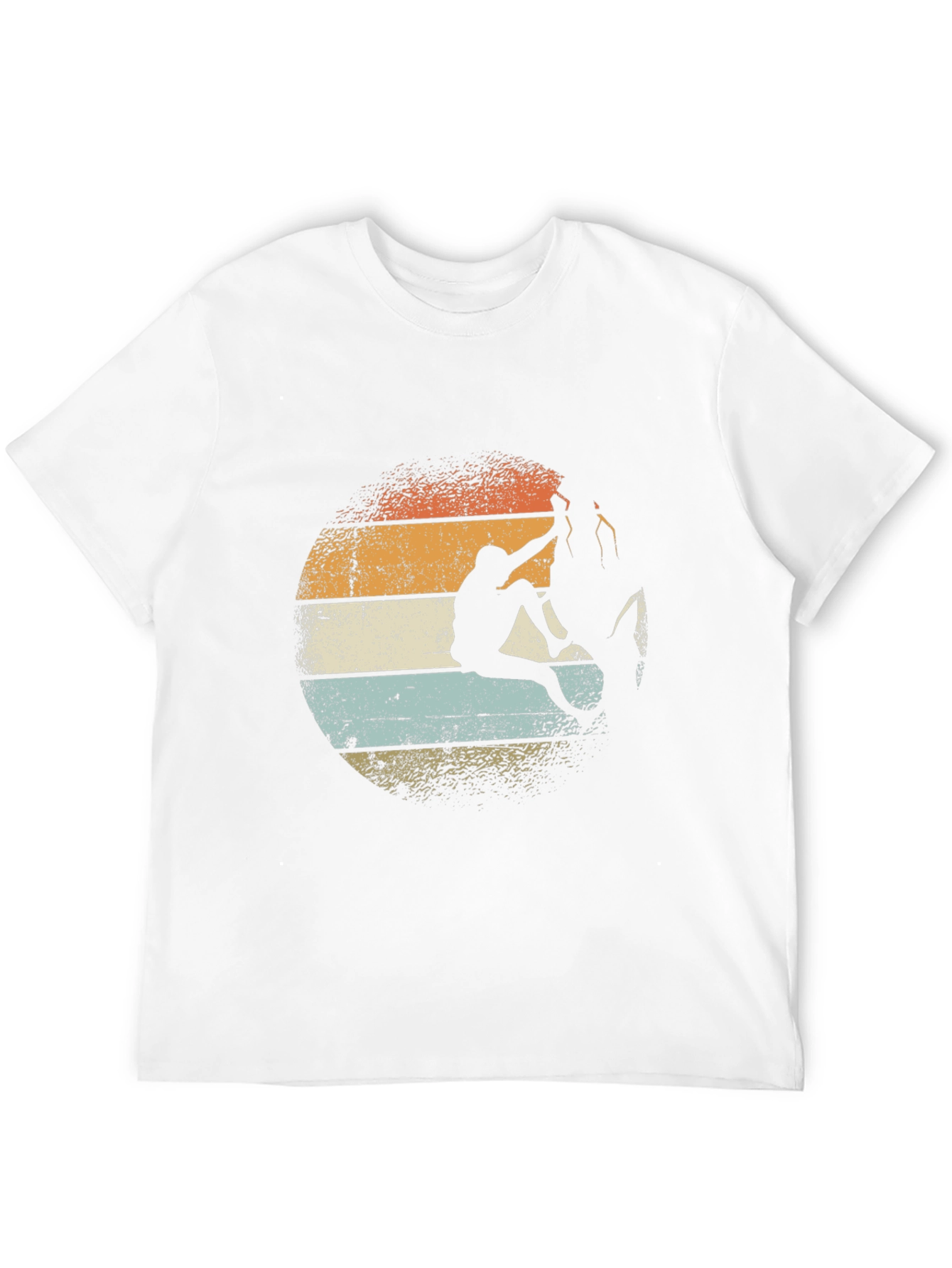 Climbing Retro Graphic Tee - Black