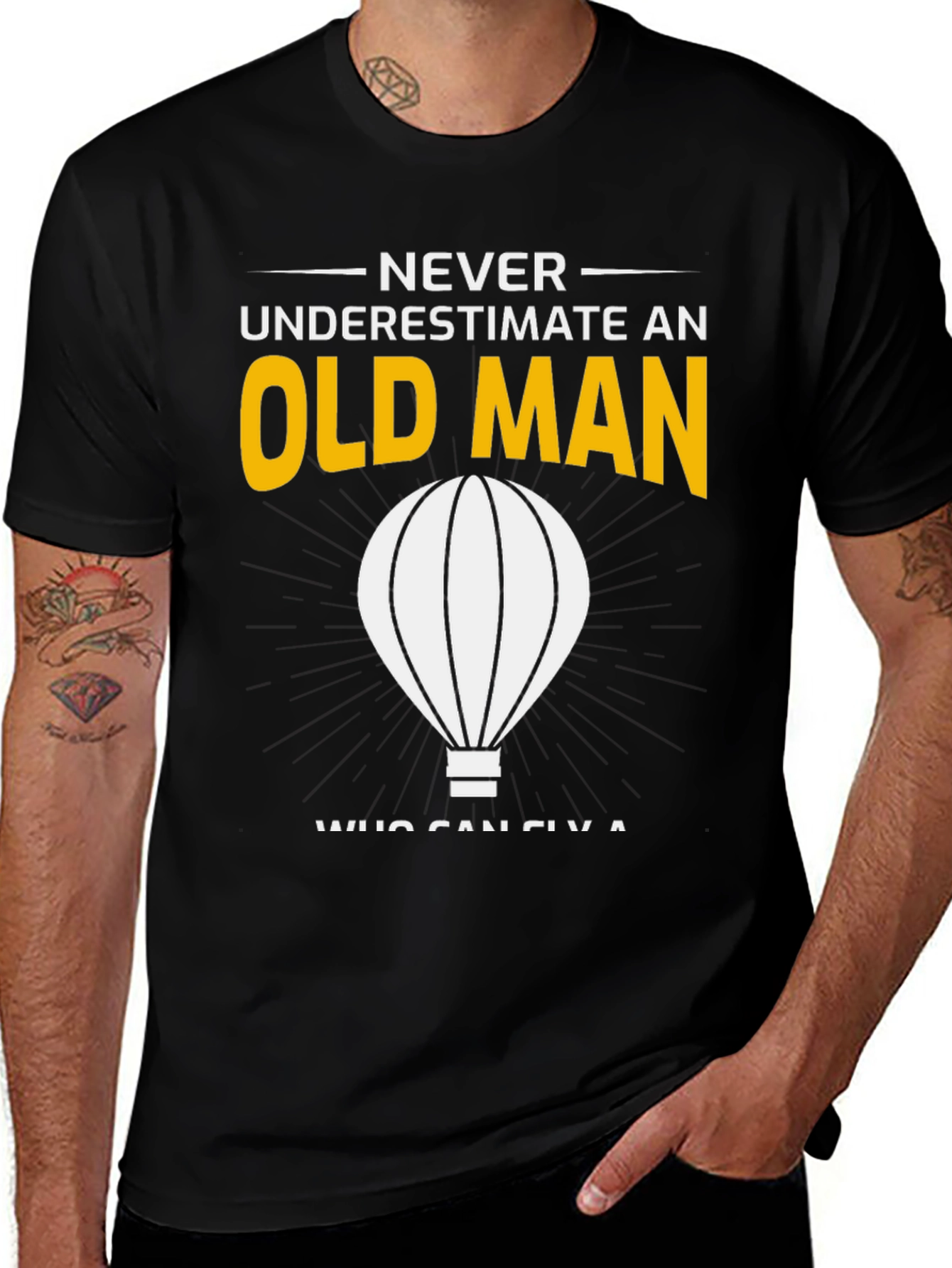 Never Underestimate an Old Man T-Shirt