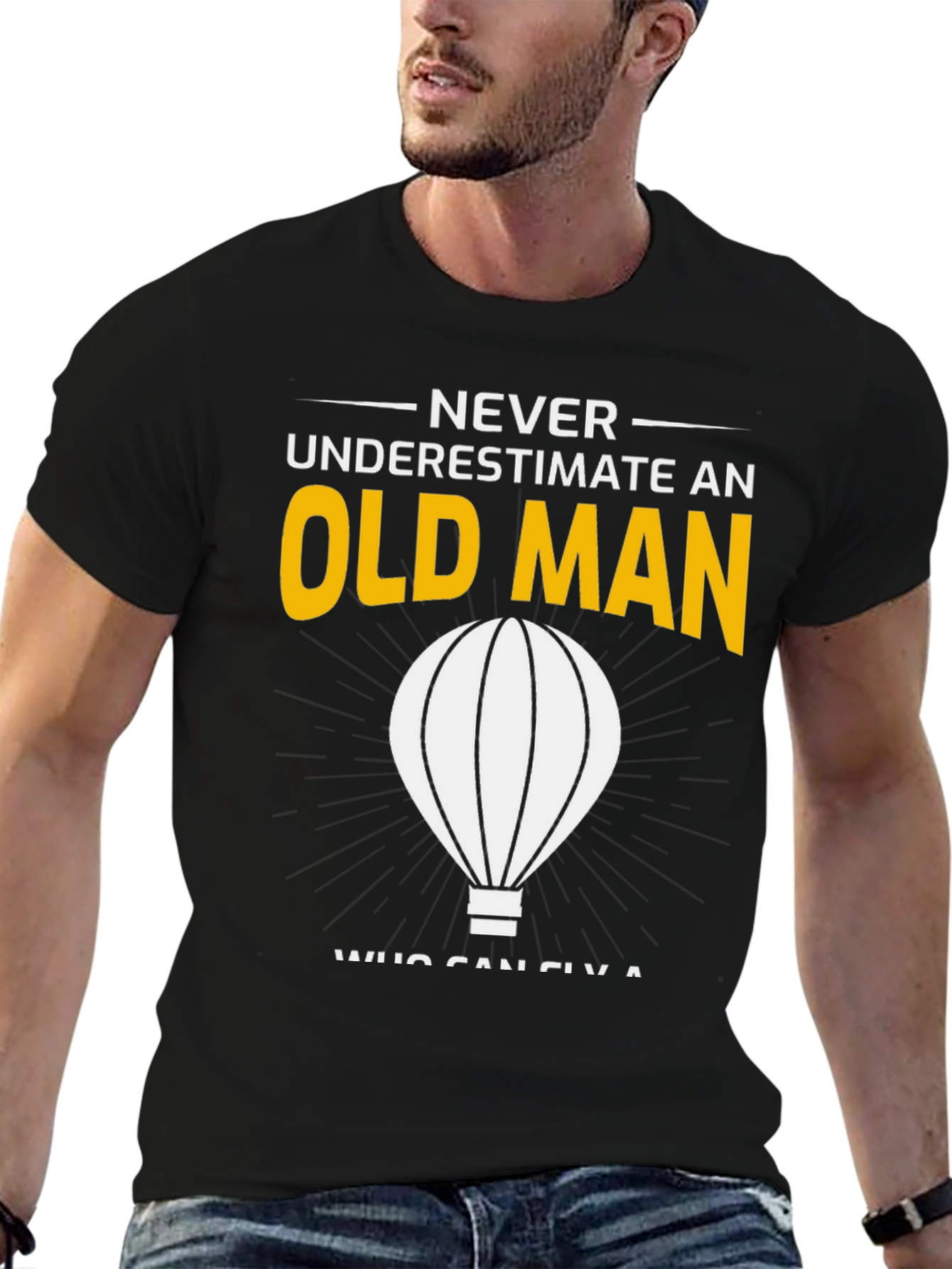 Never Underestimate an Old Man T-Shirt