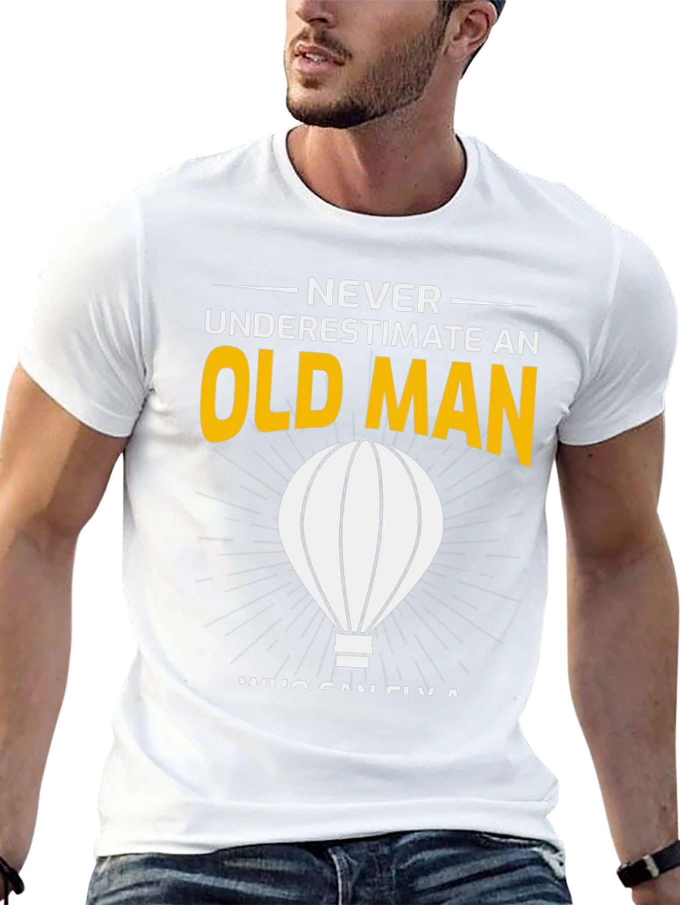 Never Underestimate an Old Man T-Shirt