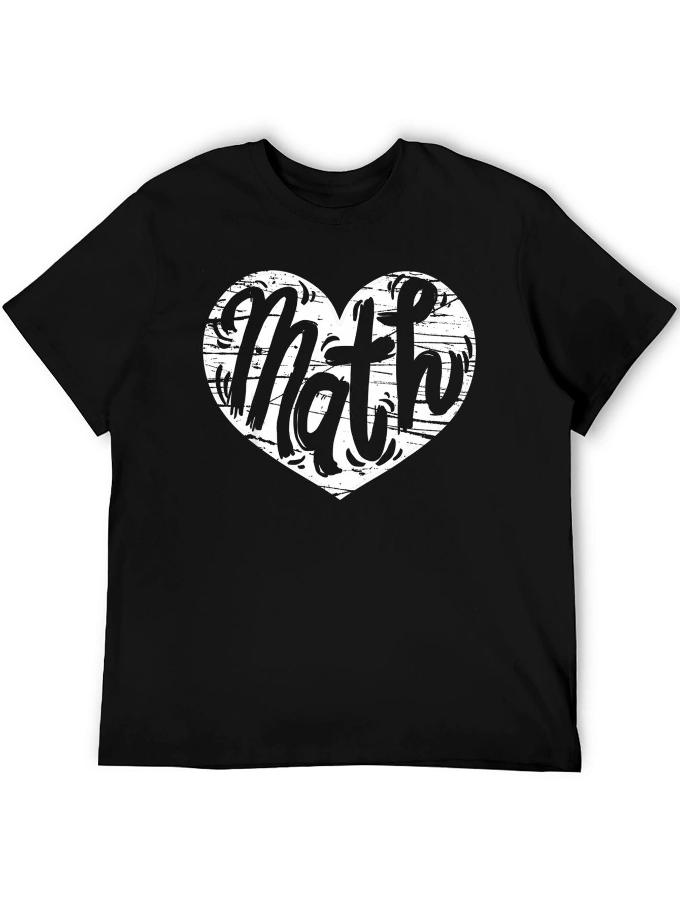 Math Heart Graphic T-Shirt - Black