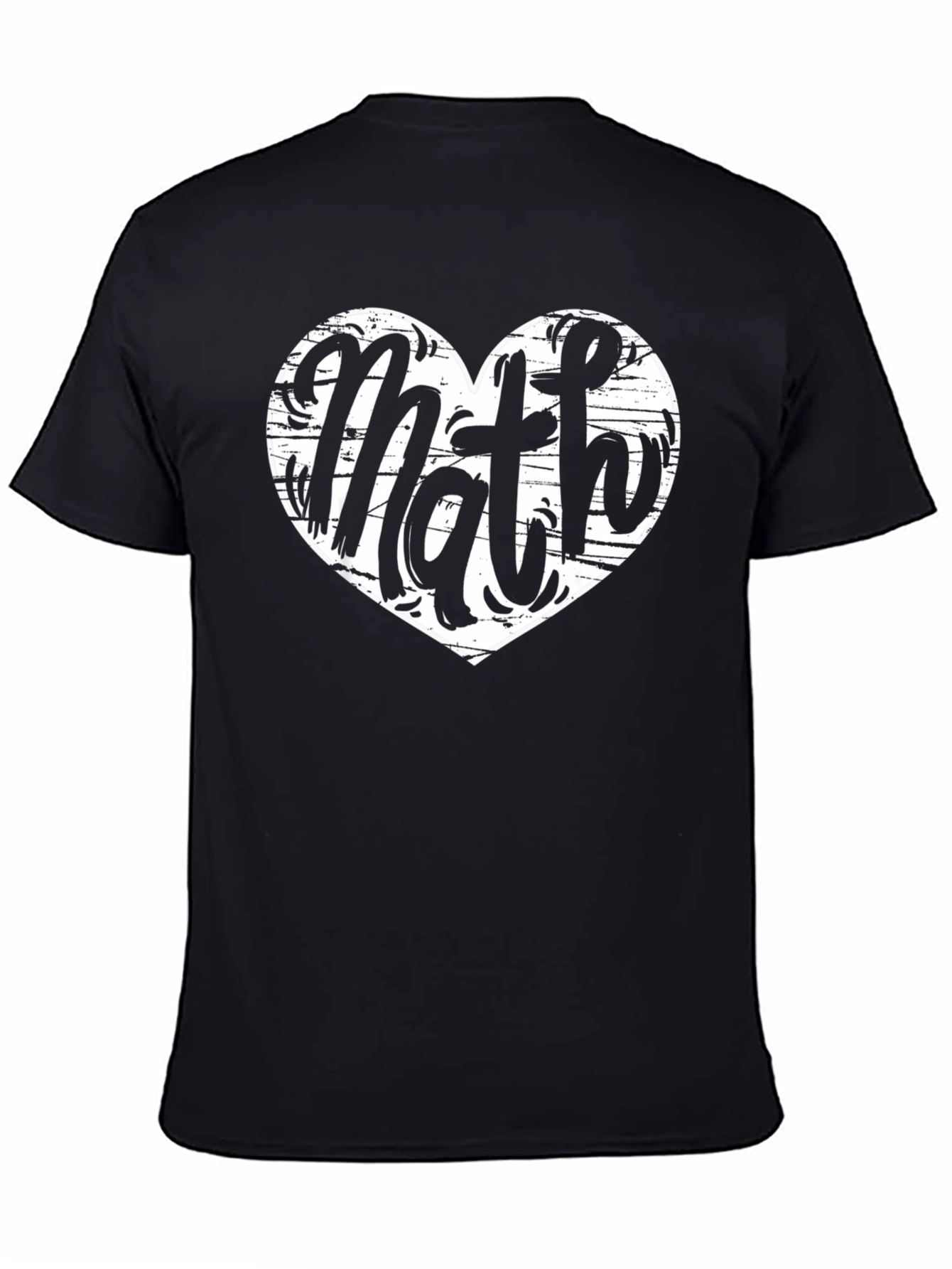 Math Heart Graphic T-Shirt - Black