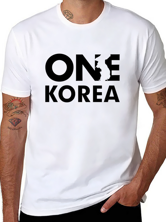 One Korea Black Graphic T-Shirt - Unity Design