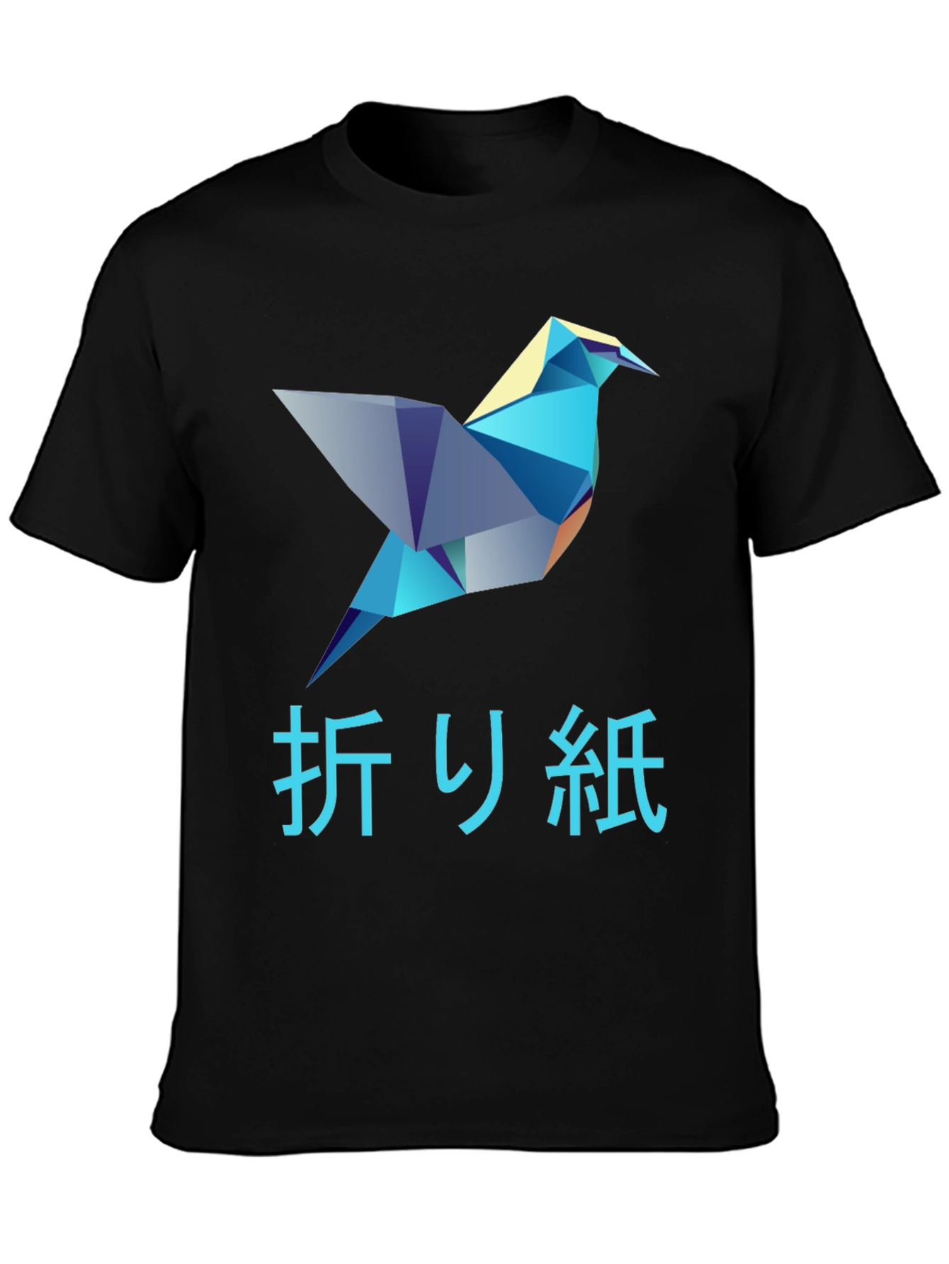 Origami Bird Graphic T-Shirt - Stylish Mens Tee