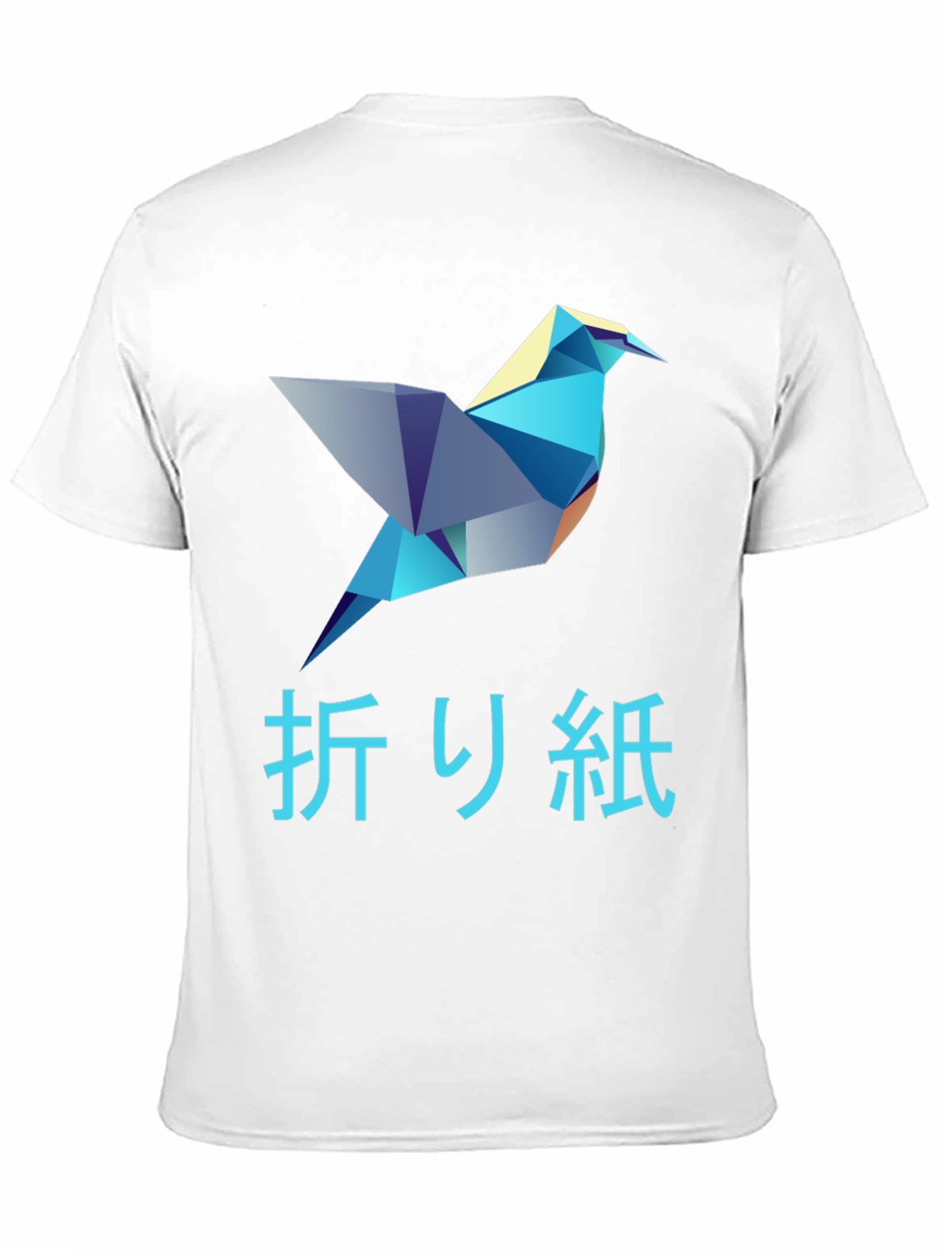 Origami Bird Graphic T-Shirt - Stylish Mens Tee