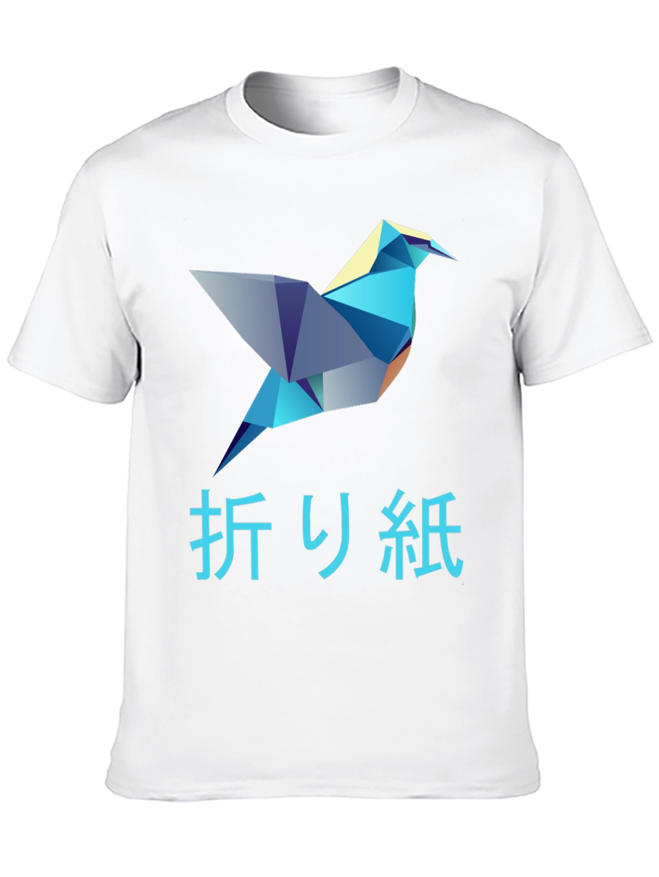 Origami Bird Graphic T-Shirt - Stylish Mens Tee