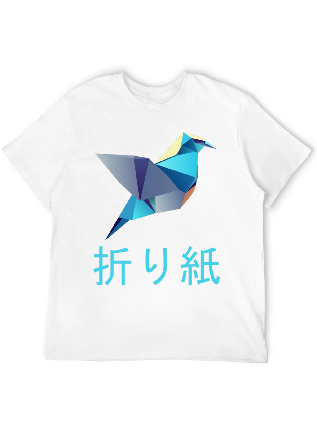 Origami Bird Graphic T-Shirt - Stylish Mens Tee