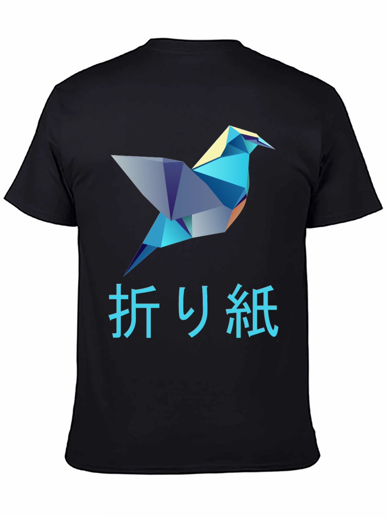 Origami Bird Graphic T-Shirt - Stylish Mens Tee