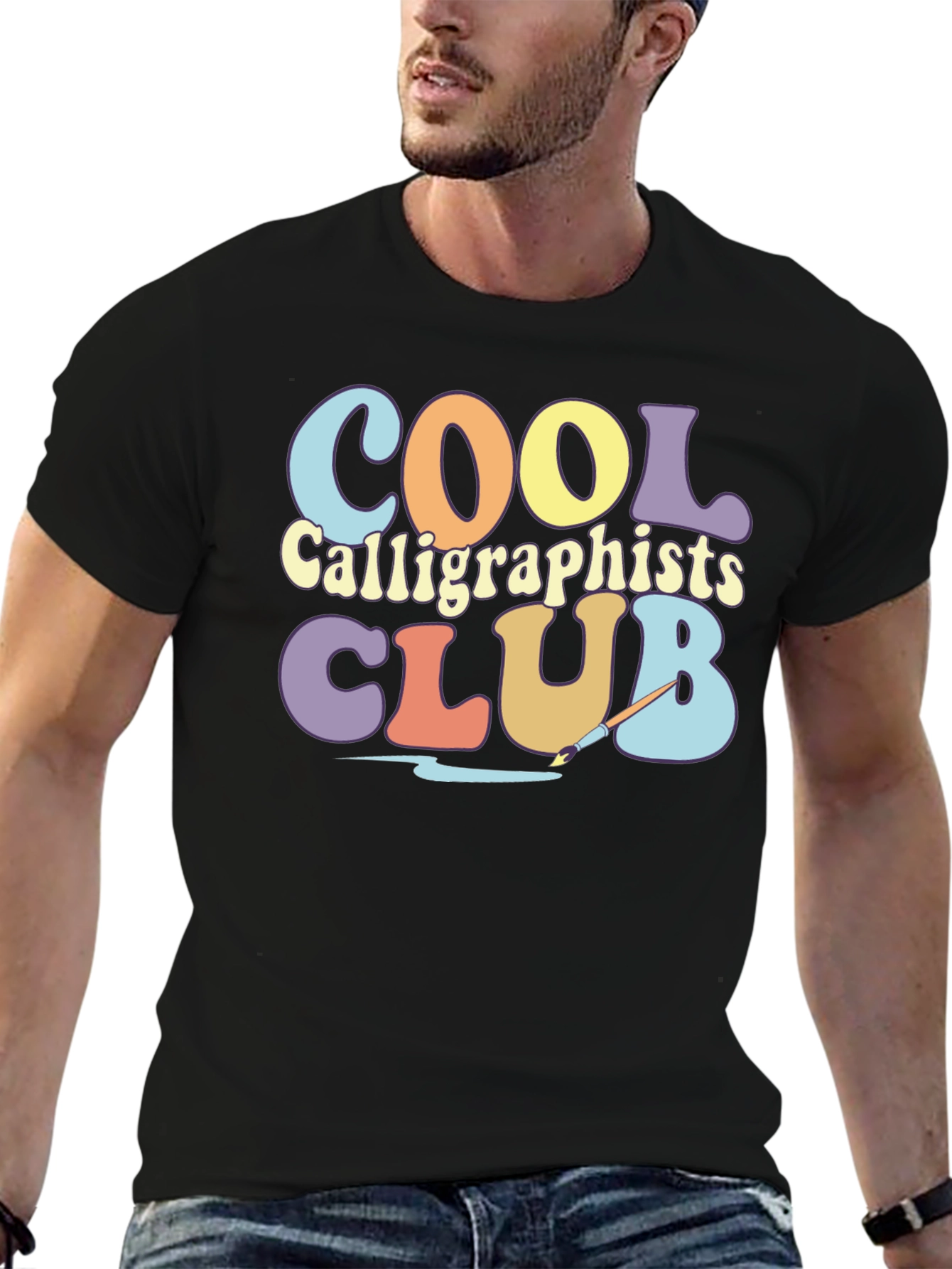 Cool Calligraphists Club Retro T-Shirt
