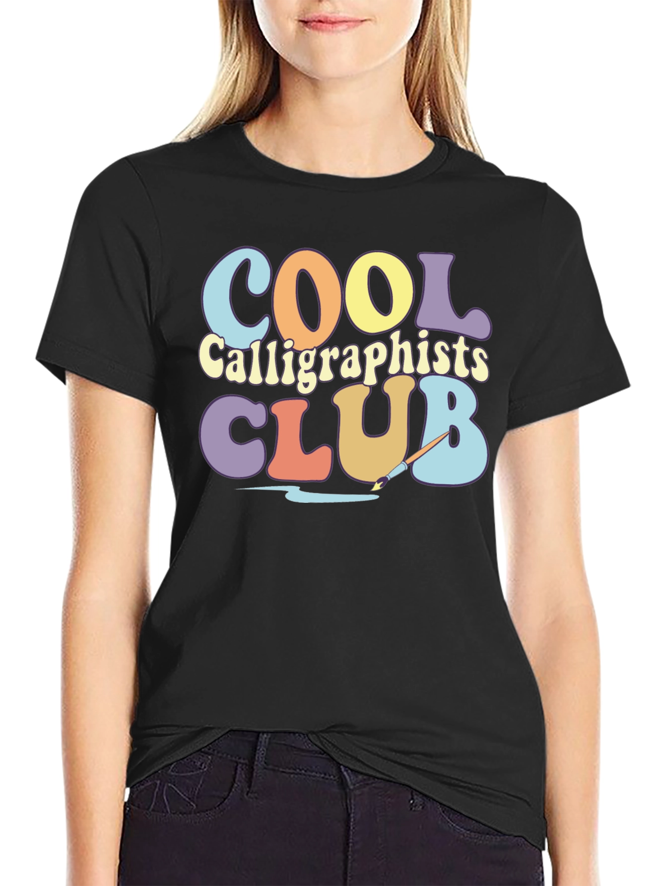 Cool Calligraphists Club Retro T-Shirt