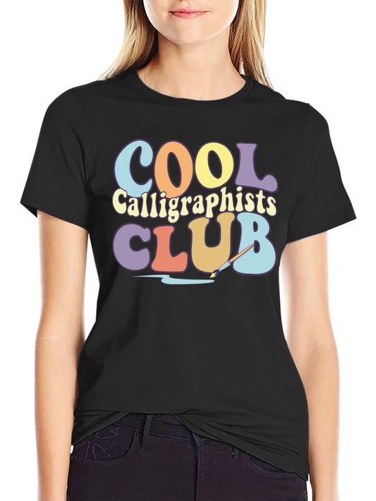 Cool Calligraphists Club Retro T-Shirt