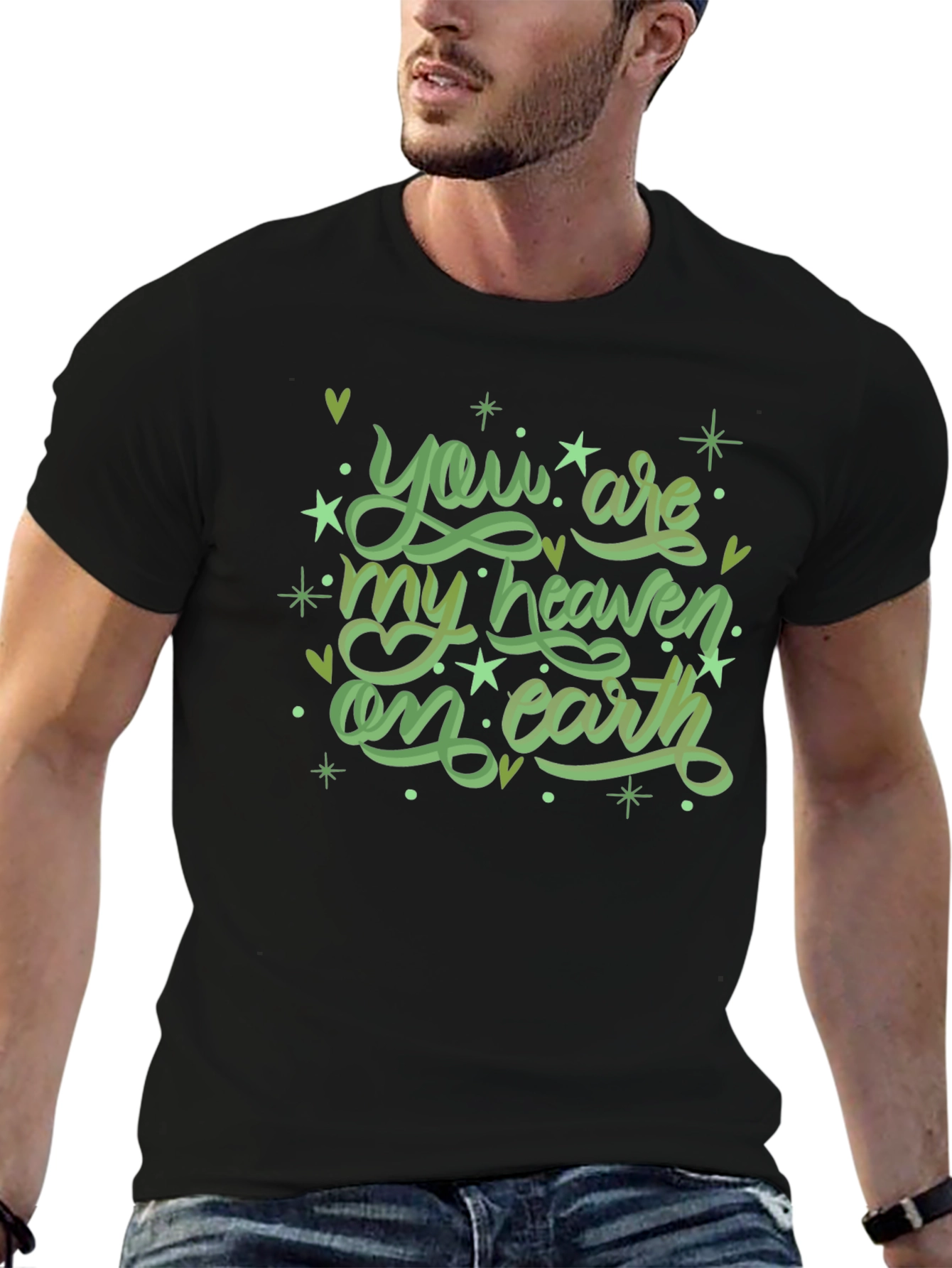 Heaven On Earth Black Graphic Tee