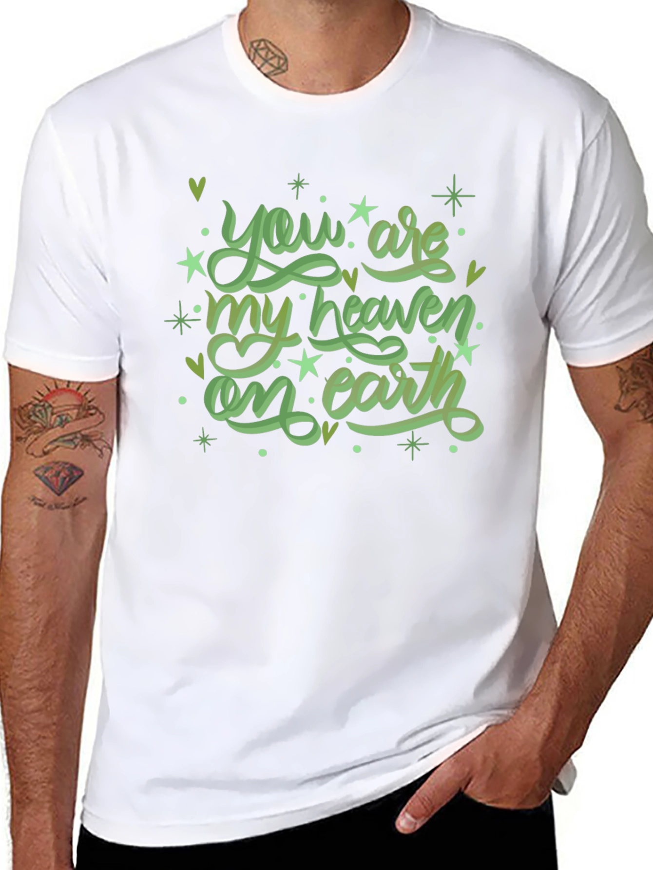 Heaven On Earth Black Graphic Tee