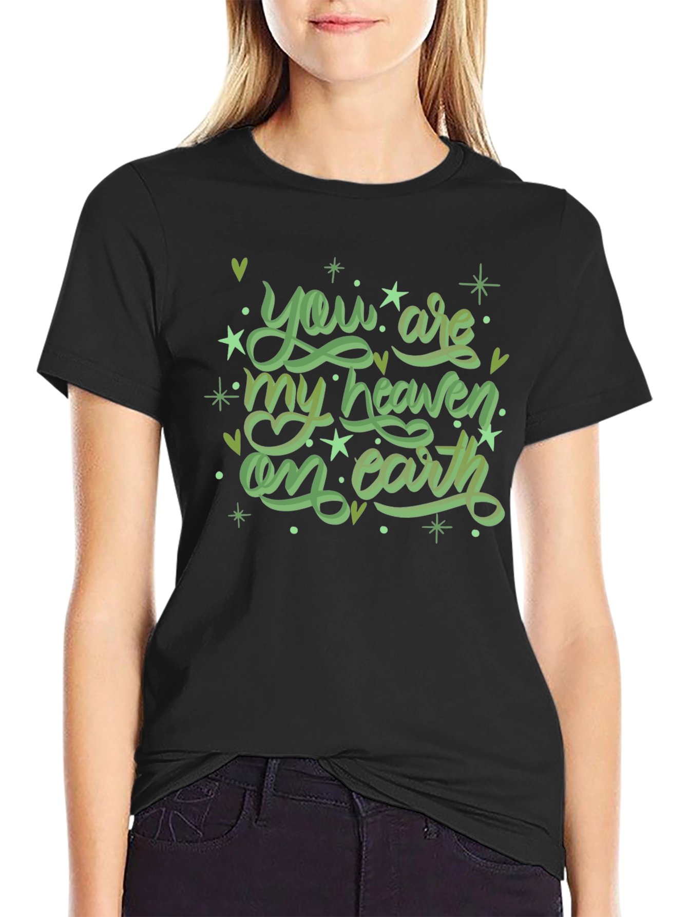 Heaven On Earth Black Graphic Tee