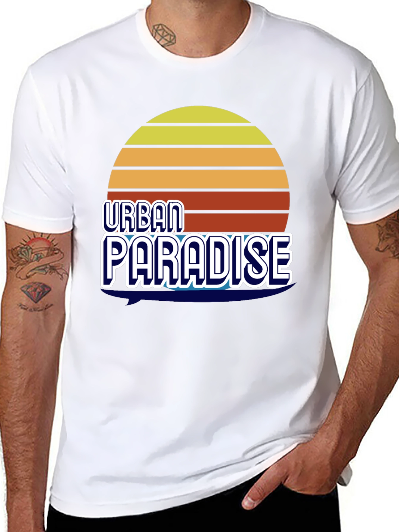 Urban Paradise Graphic T-Shirt - Retro Style
