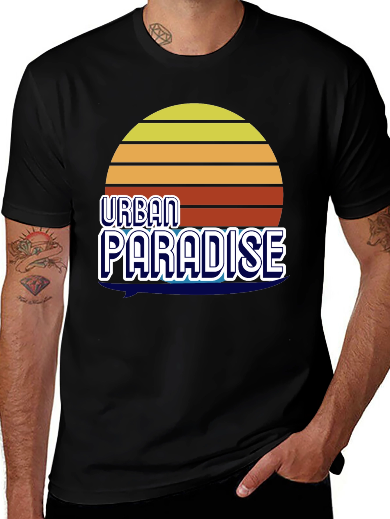 Urban Paradise Graphic T-Shirt - Retro Style