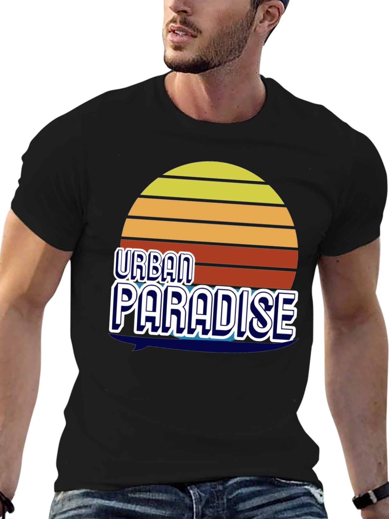 Urban Paradise Graphic T-Shirt - Retro Style
