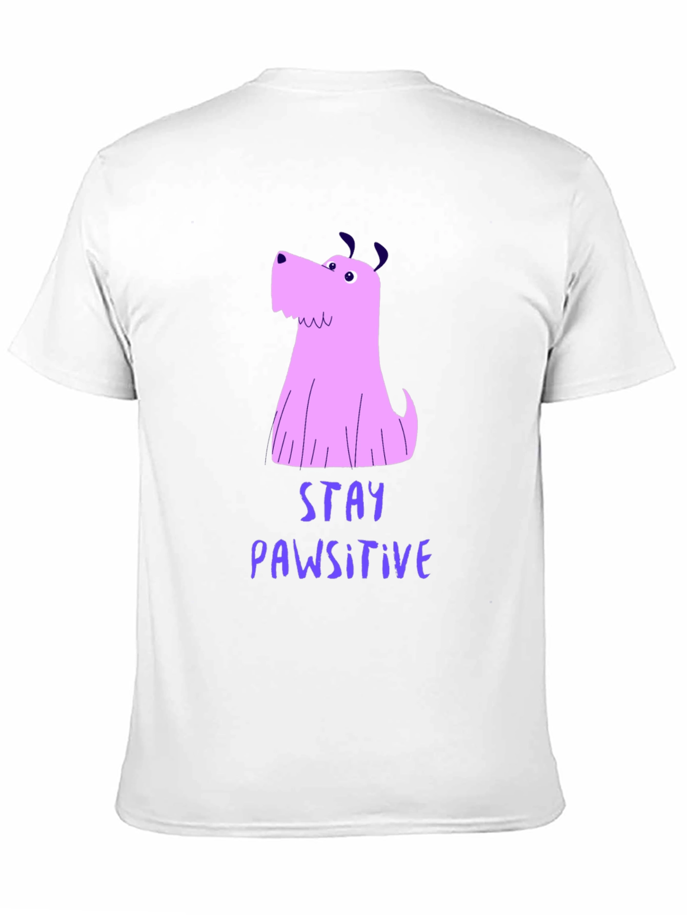 Stay Pawsitive Graphic Tee - Black