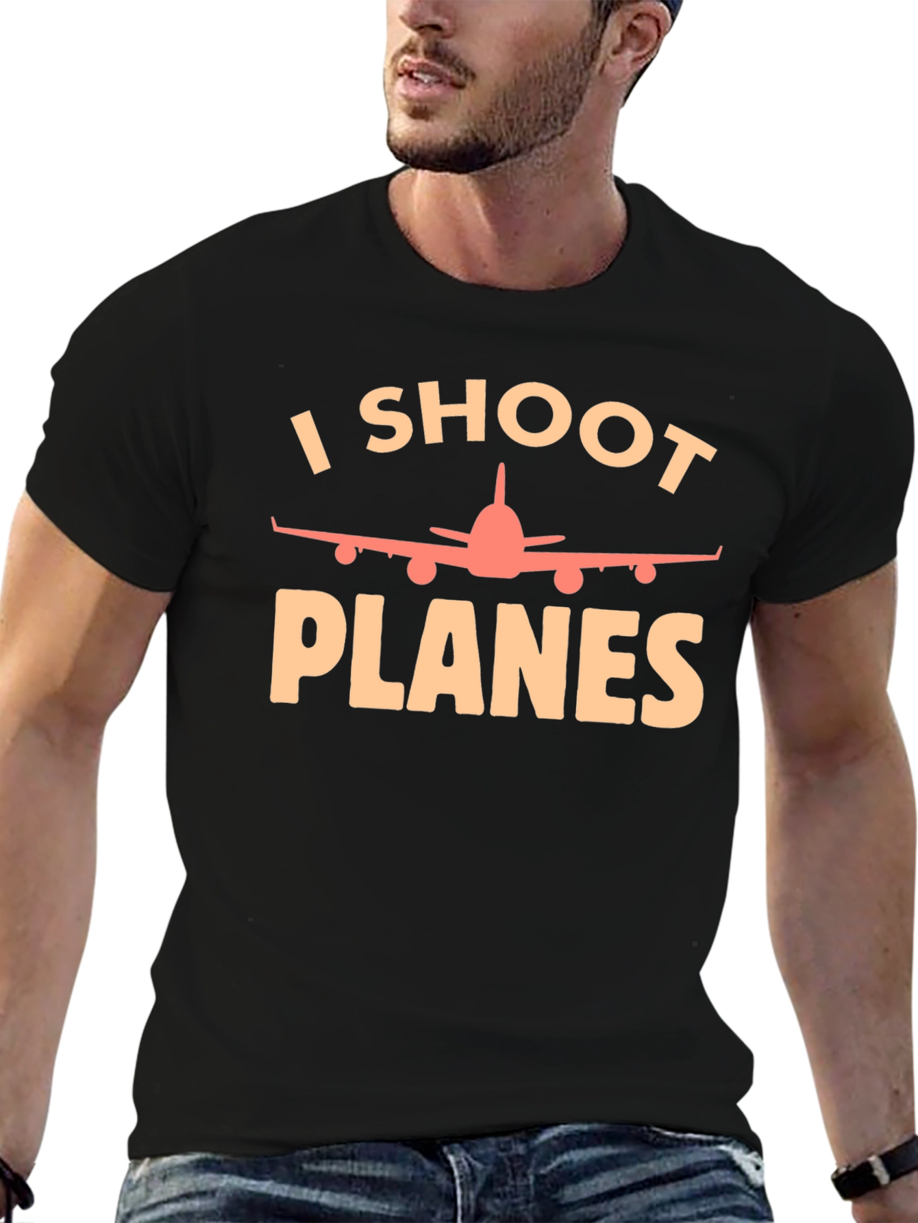 I Shoot Planes T-Shirt - Aviation Photography Tee