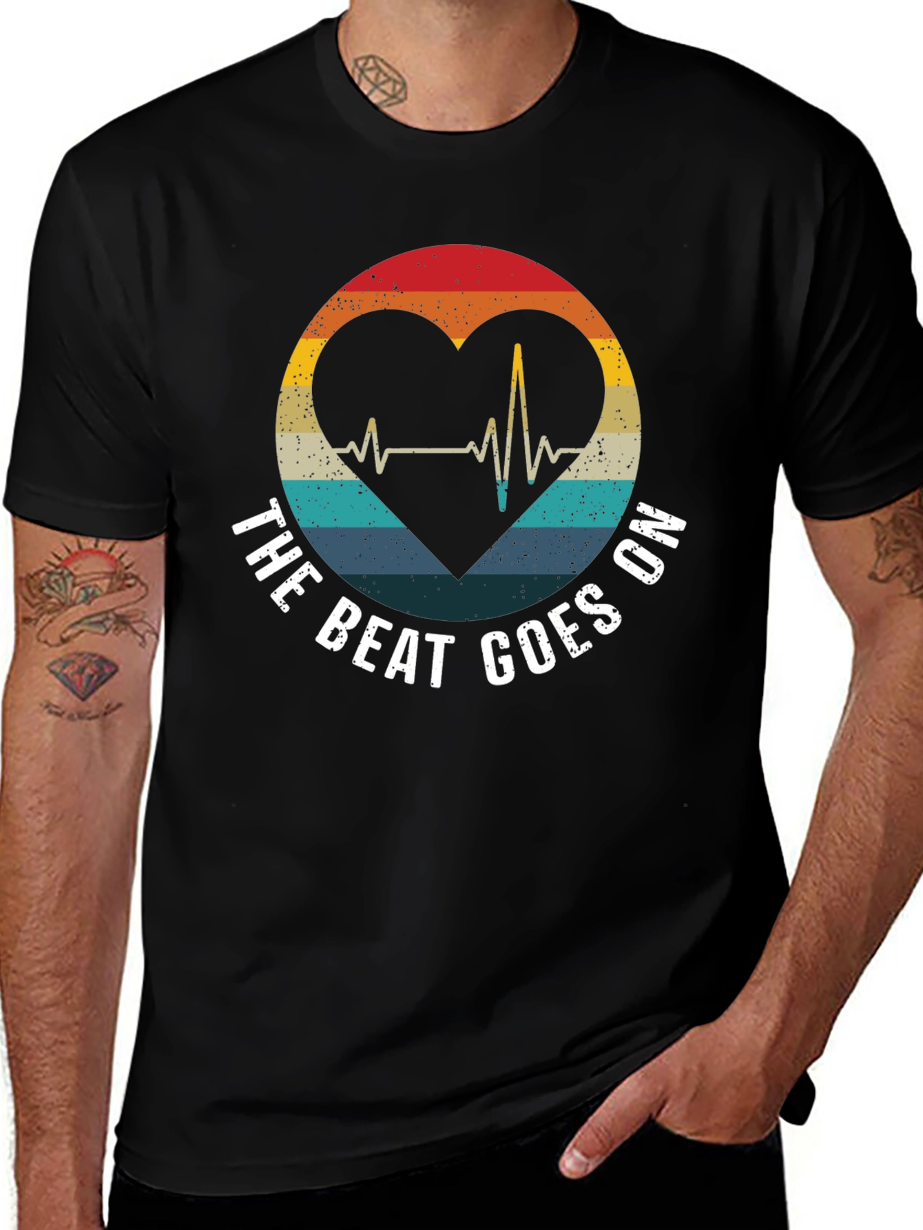 The Beat Goes On Heartbeat T-Shirt