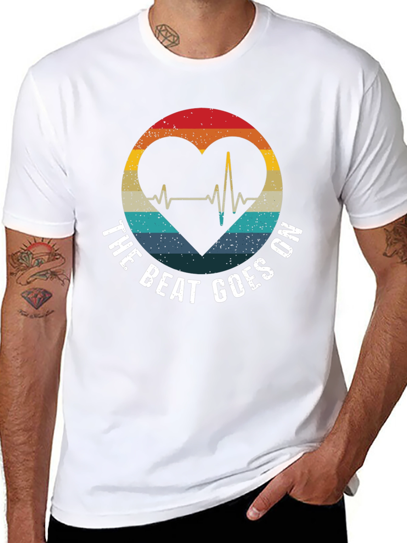 The Beat Goes On Heartbeat T-Shirt