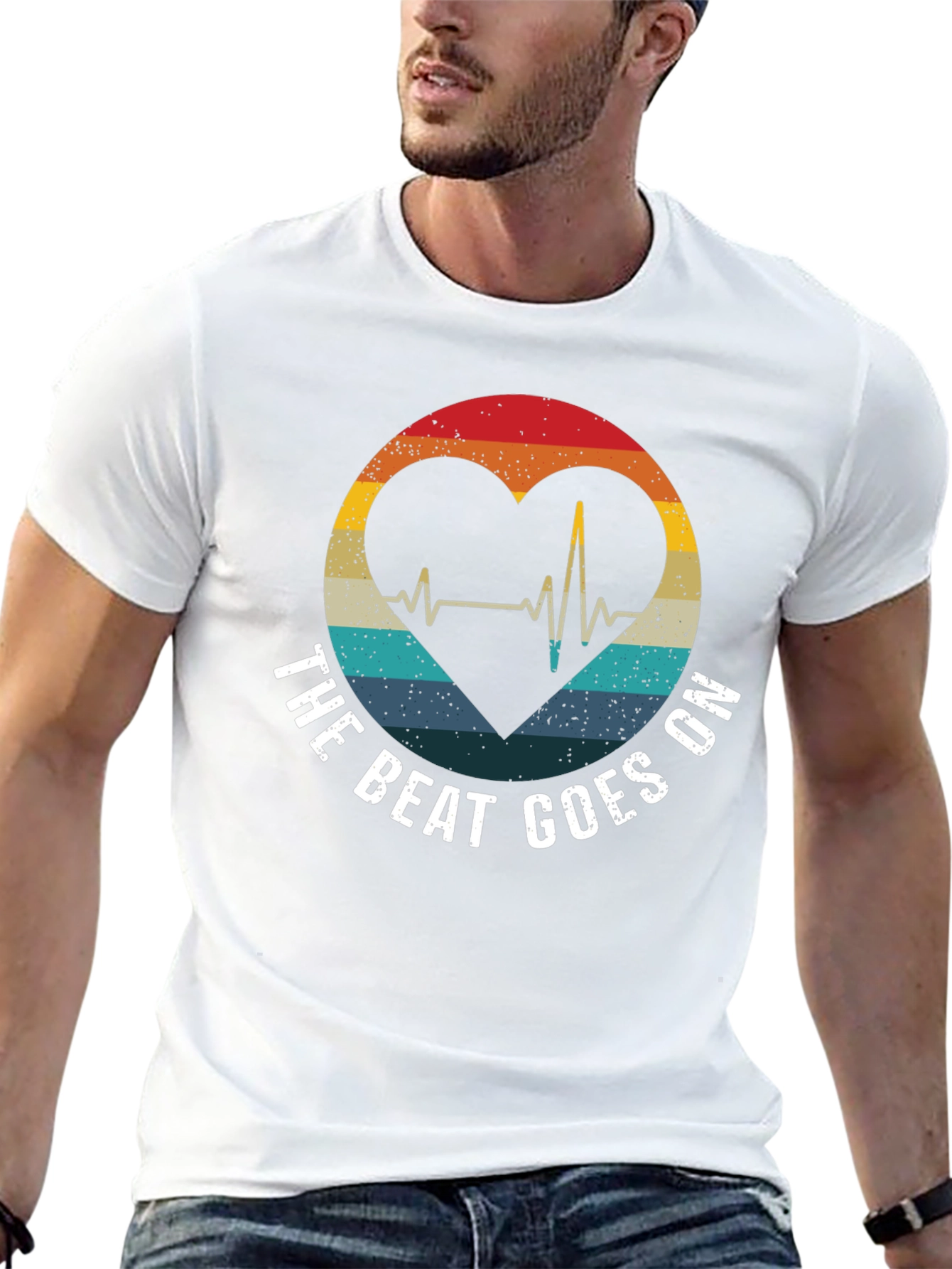 The Beat Goes On Heartbeat T-Shirt
