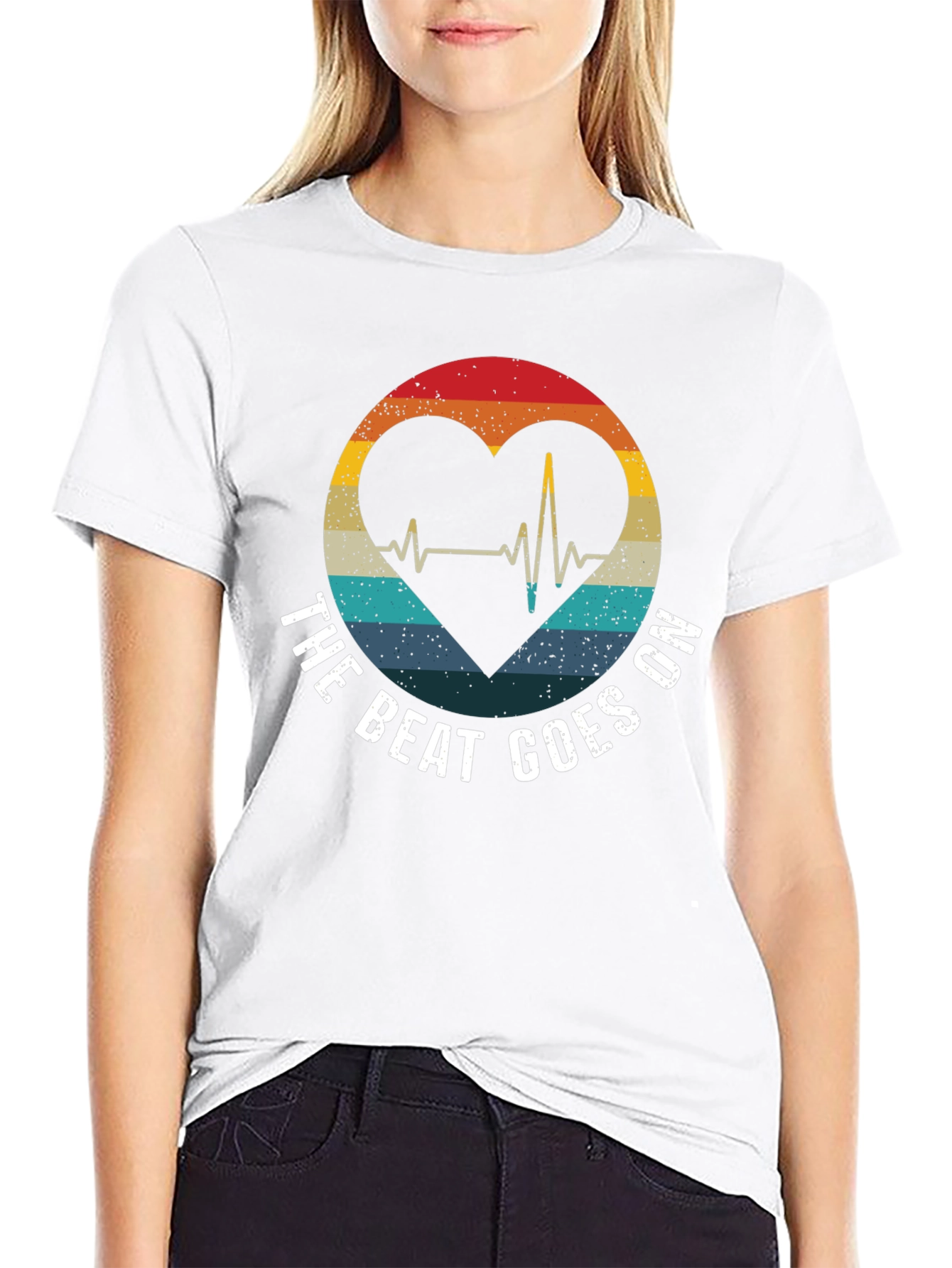 The Beat Goes On Heartbeat T-Shirt