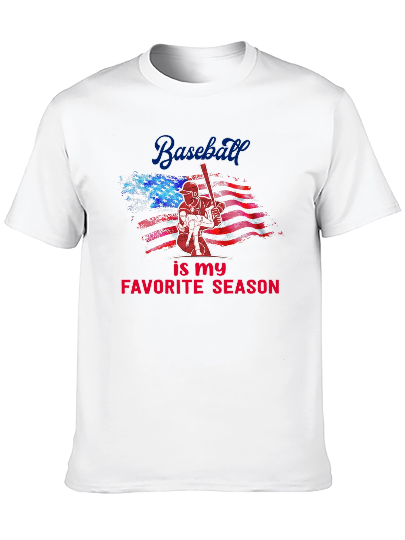 Baseball Favorite Season Graphic T-Shirt