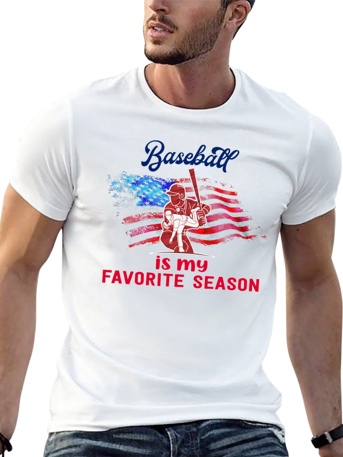 Baseball Favorite Season Graphic T-Shirt