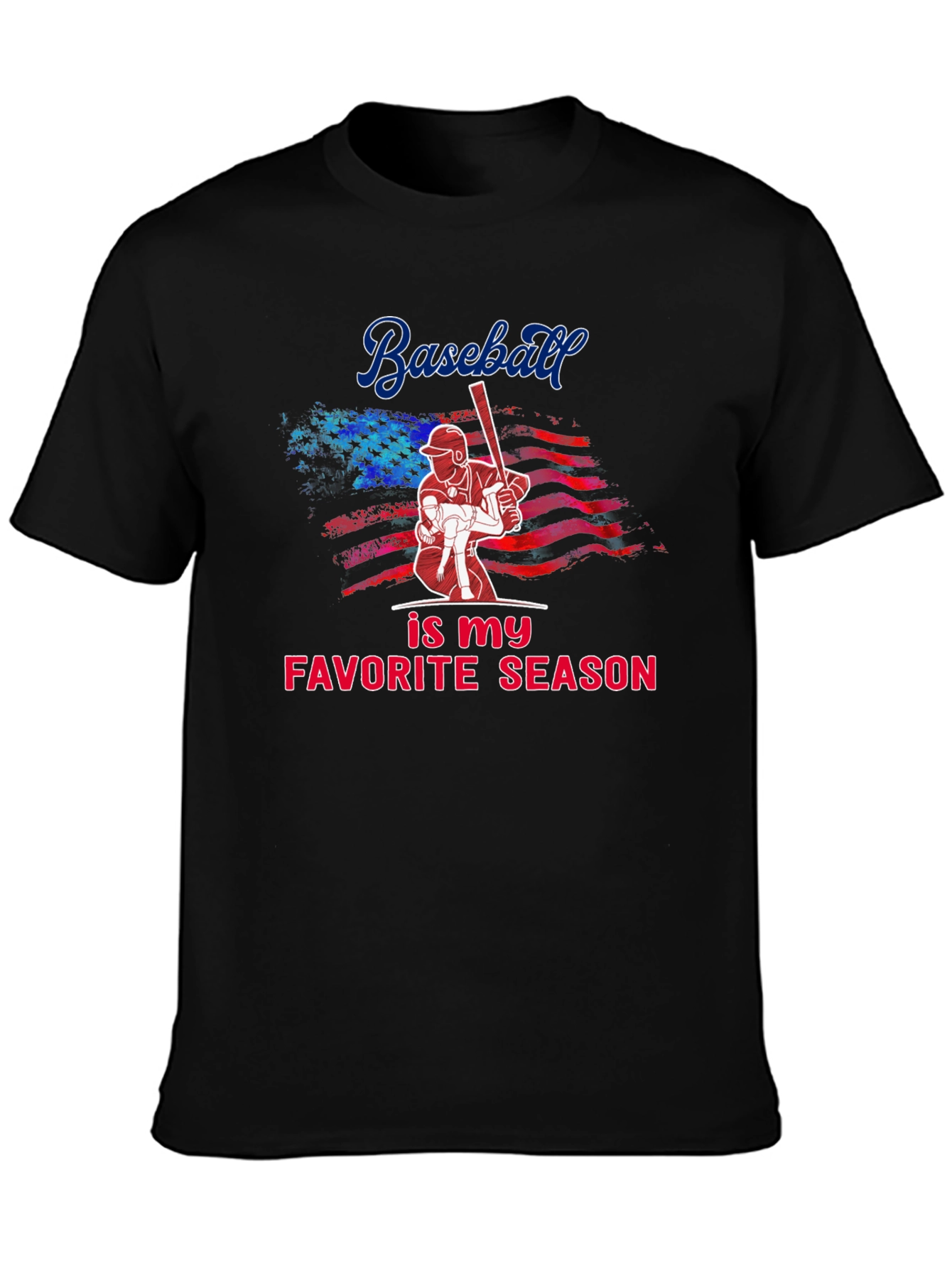 Baseball Favorite Season Graphic T-Shirt