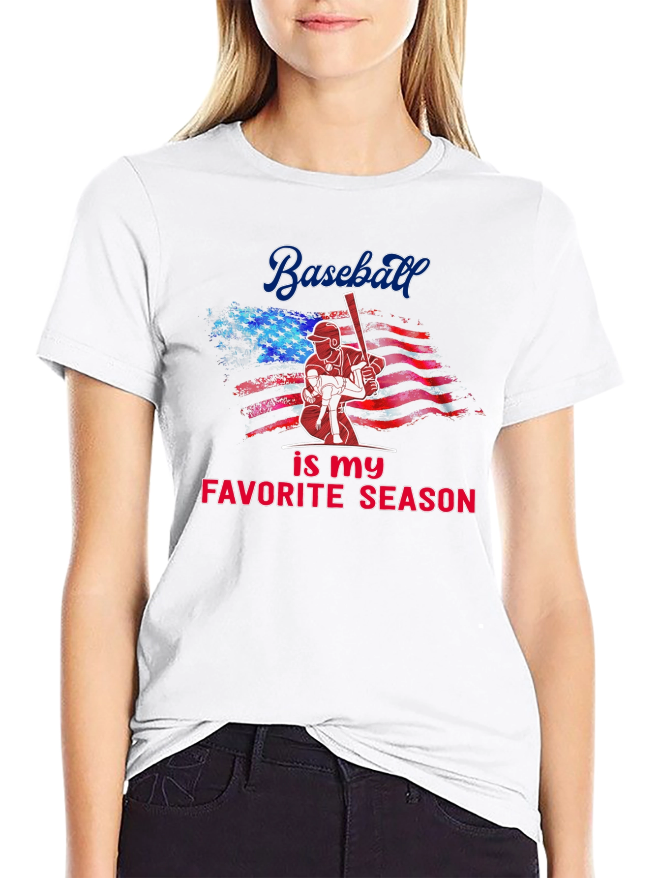 Baseball Favorite Season Graphic T-Shirt
