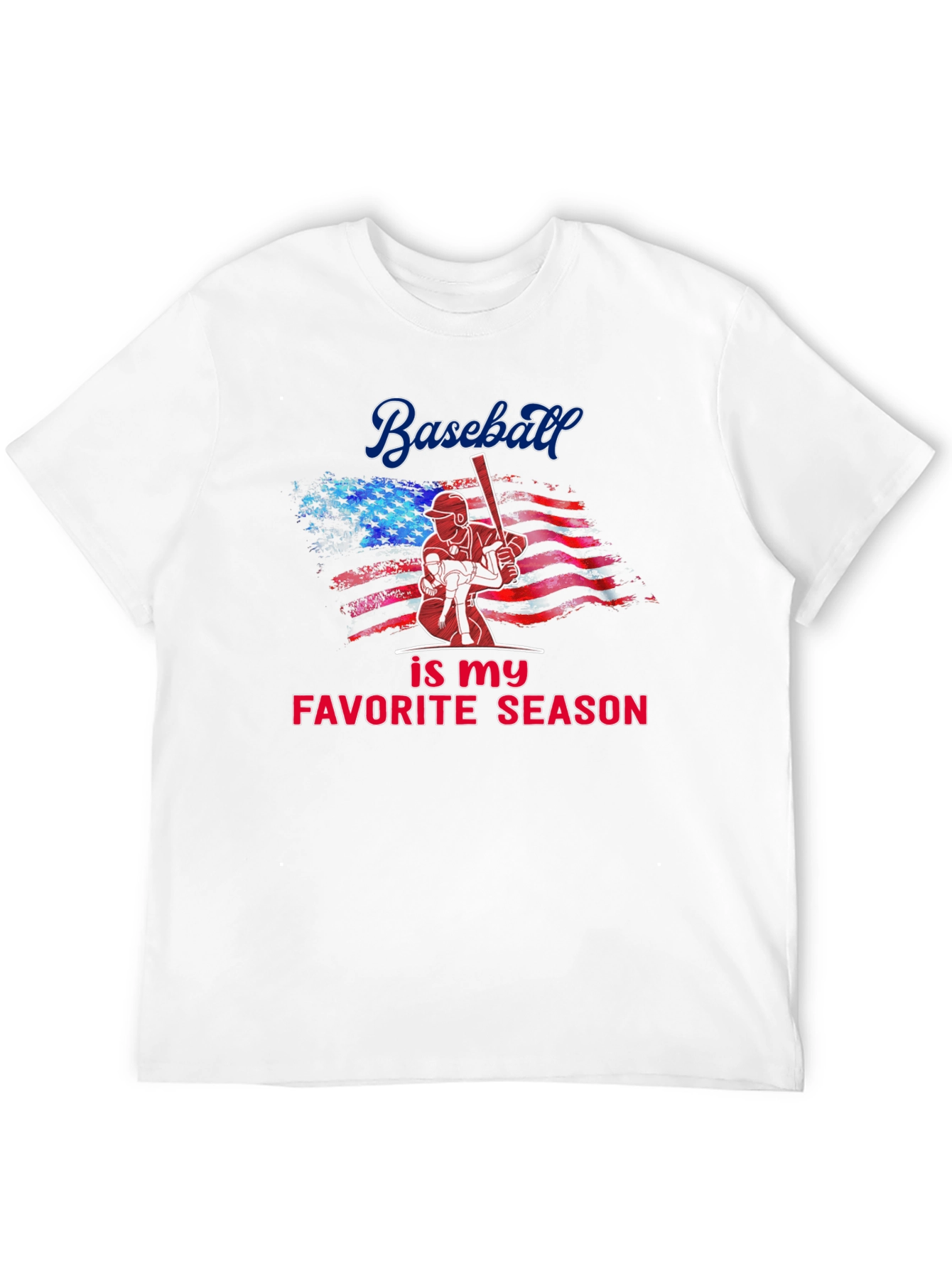 Baseball Favorite Season Graphic T-Shirt